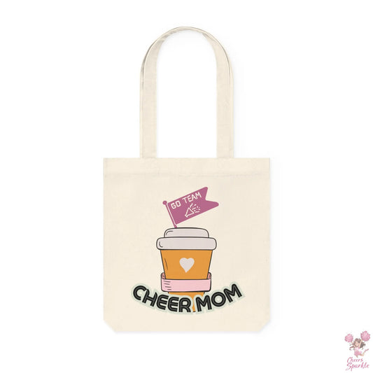 Leinen Einkaufstasche "Cheer Mom" Cheers and Sparkle