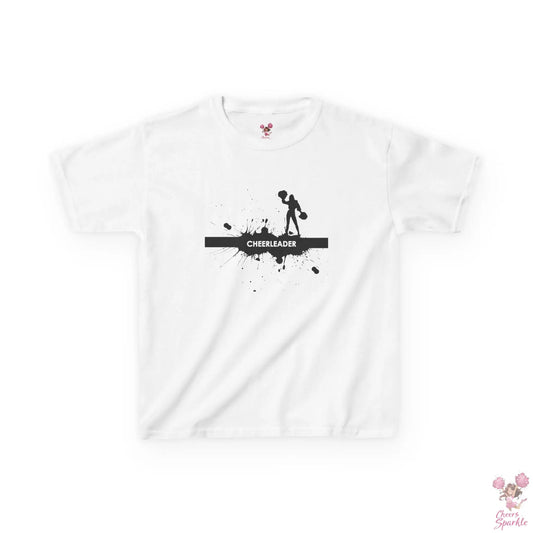 Kids T-Shirt mit einer Silhouette einer Cheerleaderin Printify