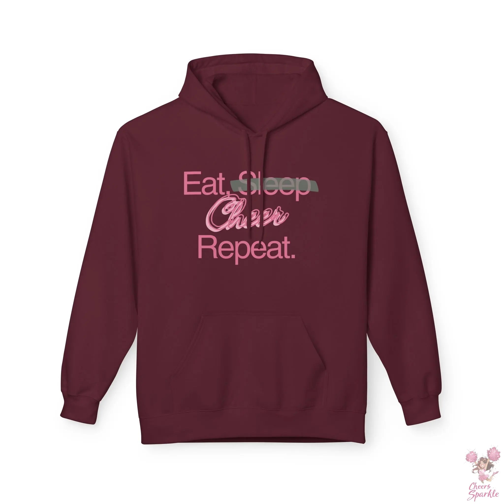 Hoodie "Eat. Sleep, Cheer, Repeat" Printify