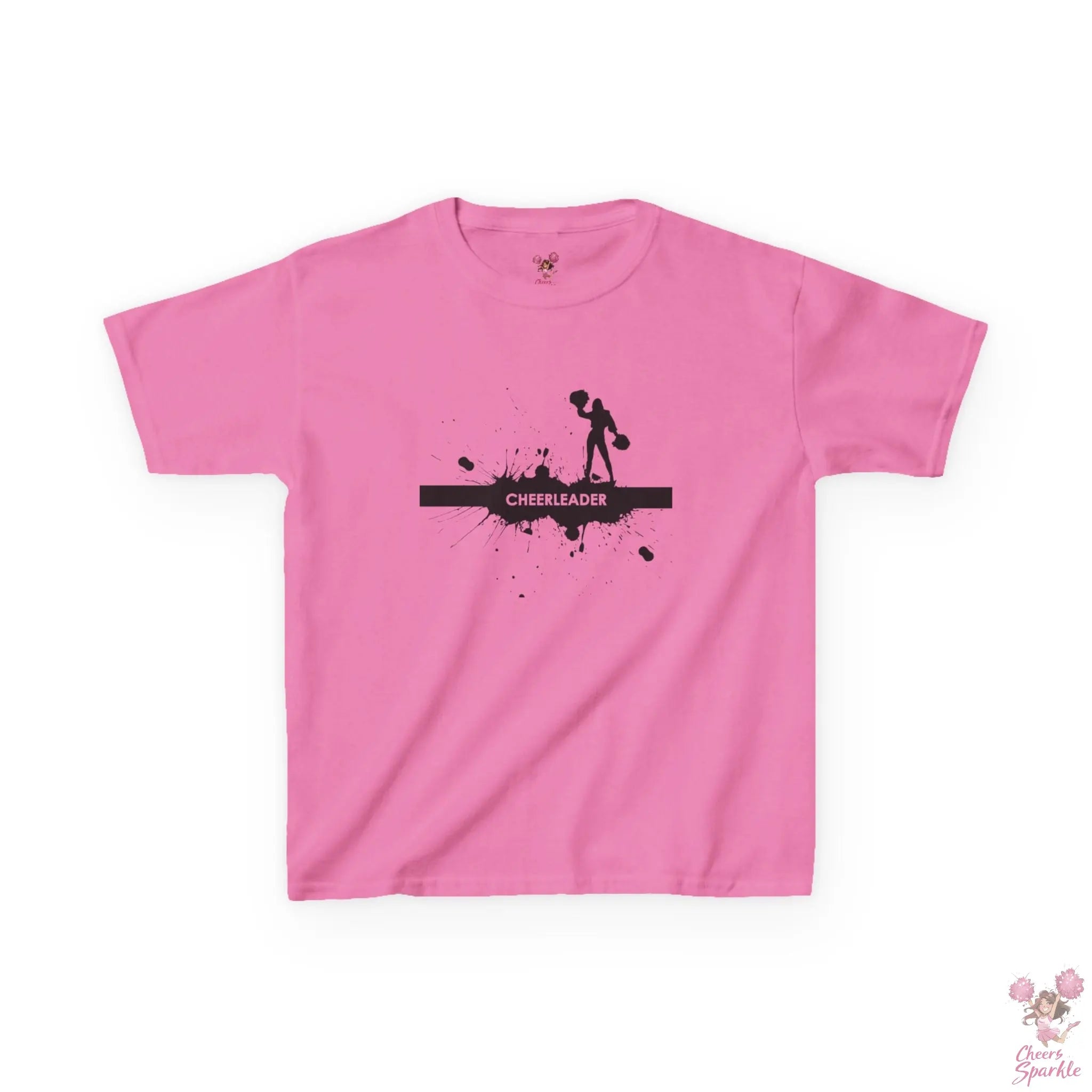 Kids T-Shirt mit einer Silhouette einer Cheerleaderin Printify