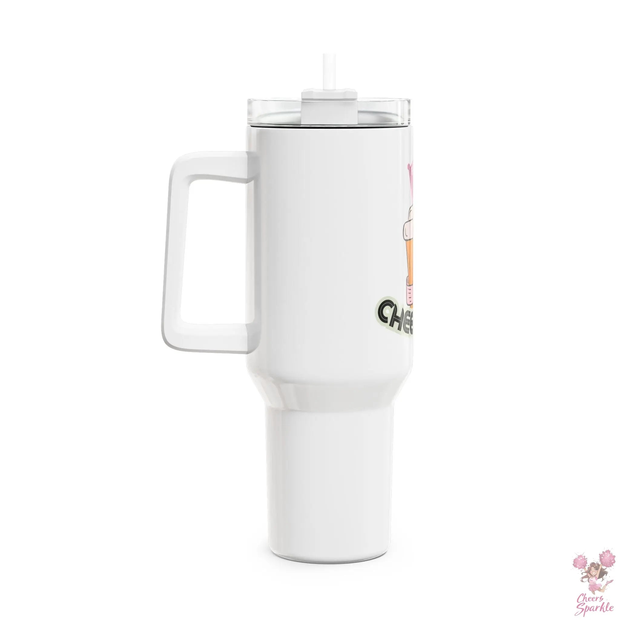 Cheer Mom Tumbler, 40oz Cheers and Sparkle