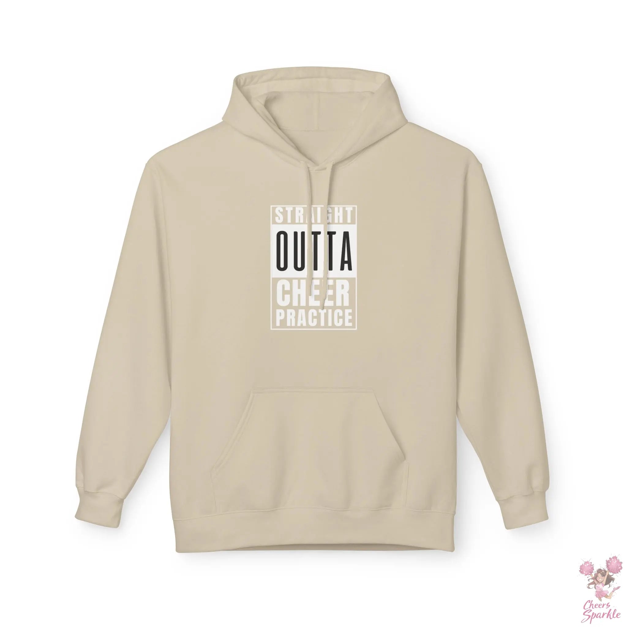 Hoodie „Straight Outta Cheer Practice“ Printify
