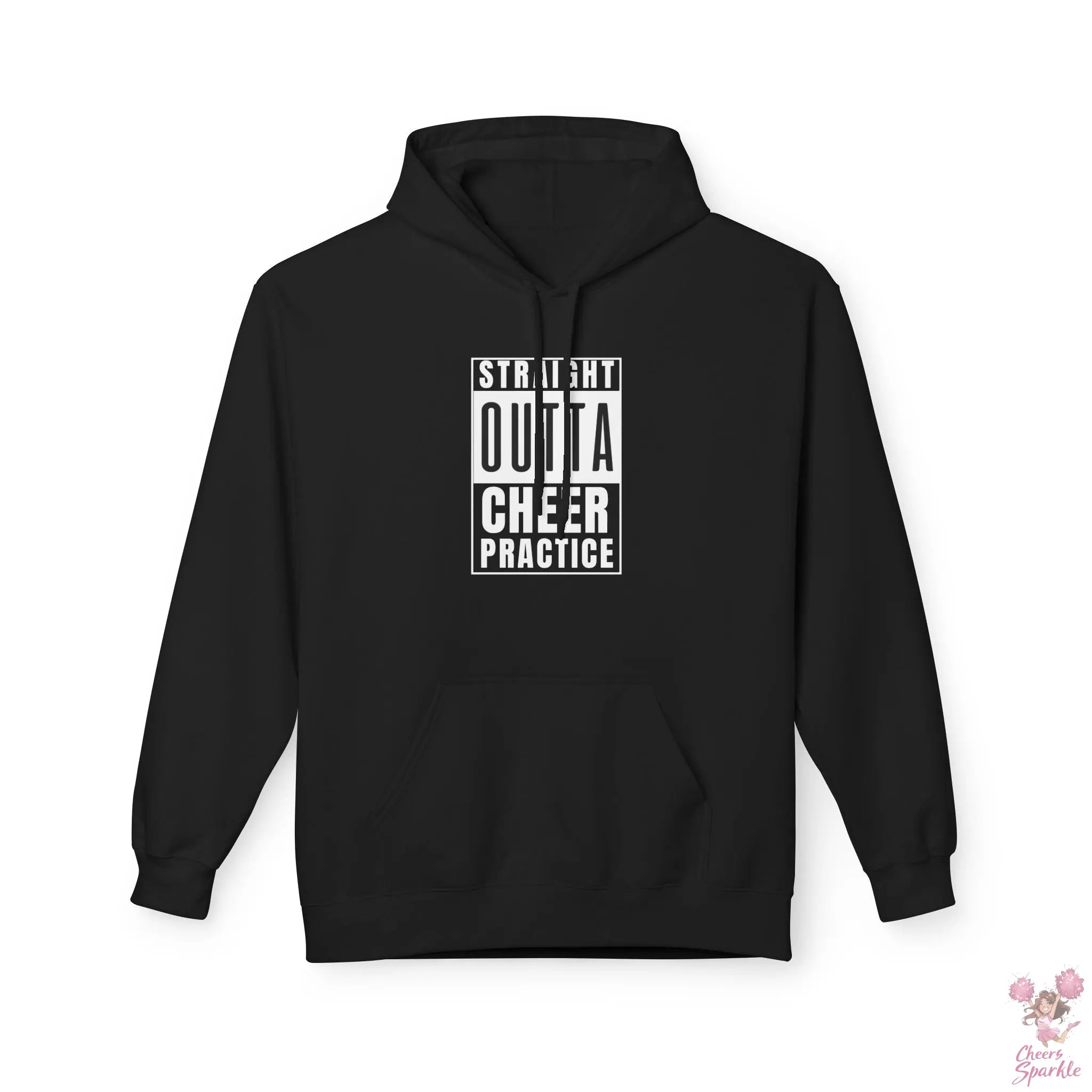 Hoodie „Straight Outta Cheer Practice“ Printify