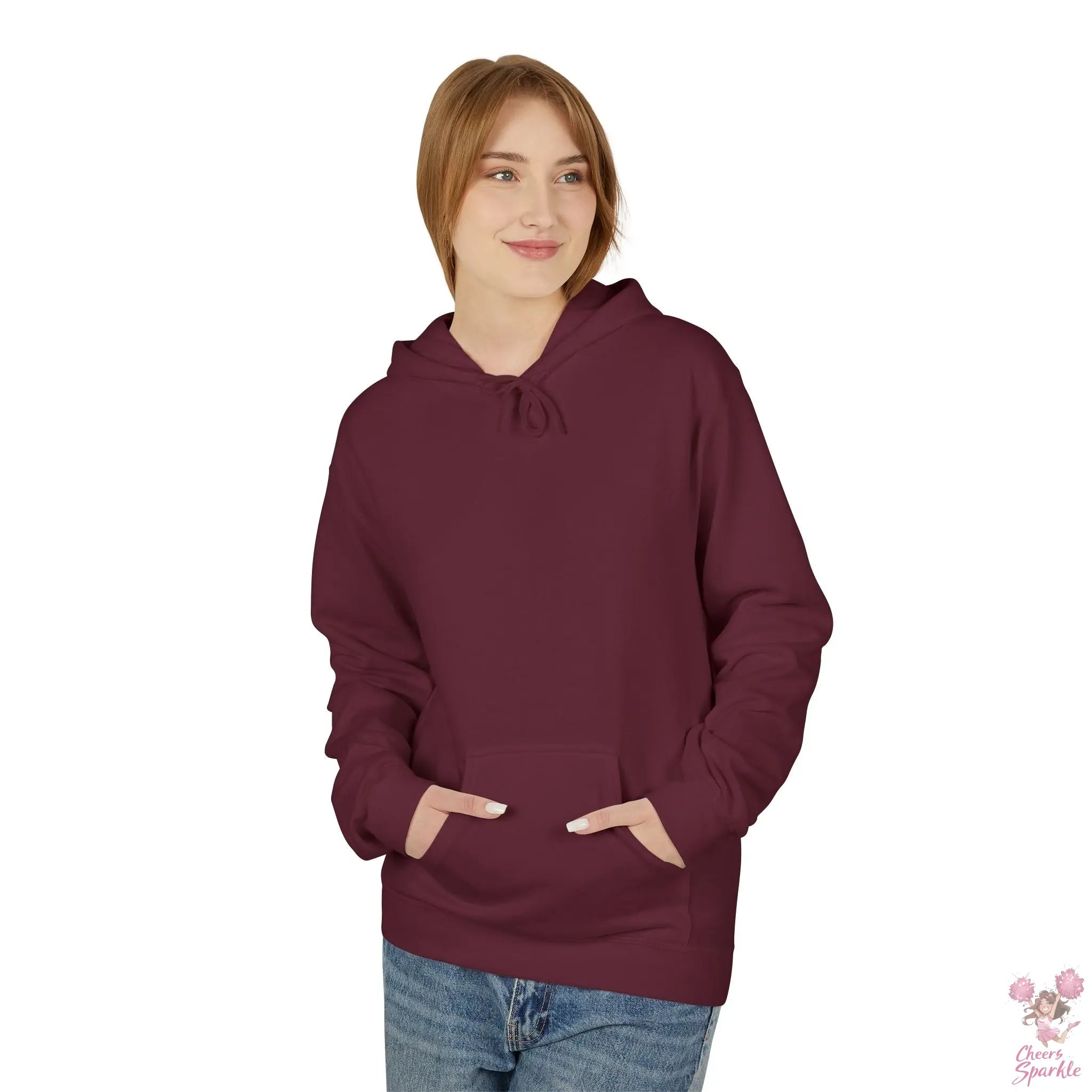 Cheer Mom Hoodie - Leo Print Cheers and Sparkle