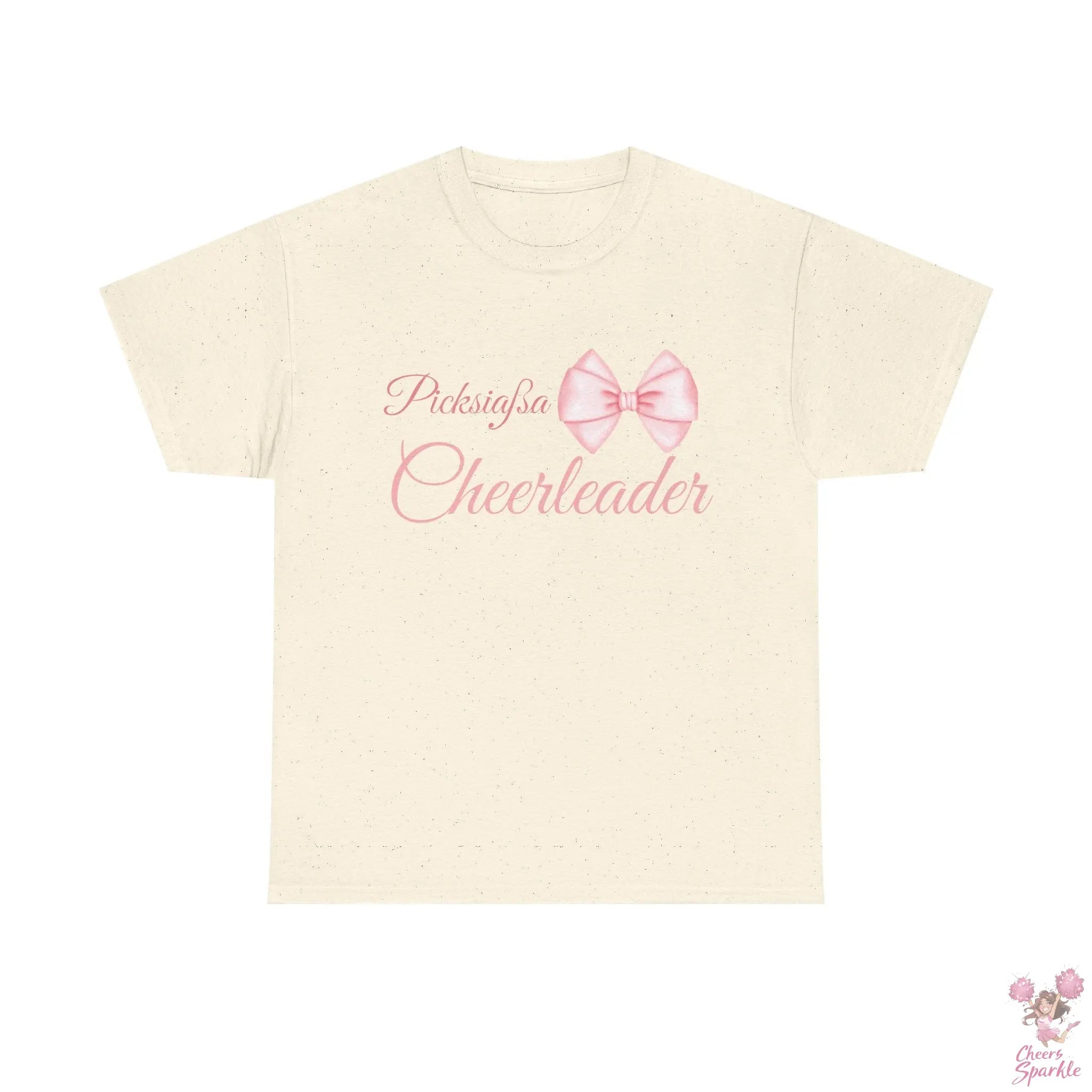 Cheerleader T-Shirt mit Schleifen-Design Printify