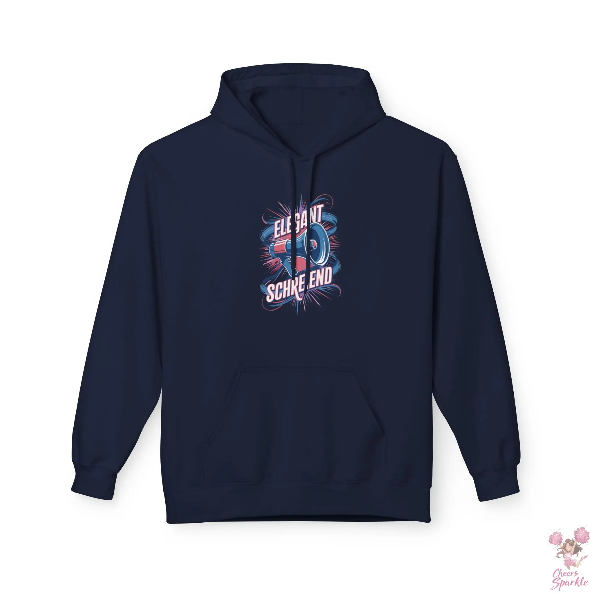 Hoodie „Schreiend & Elegant mit Megaphone“ Cheers and Sparkle