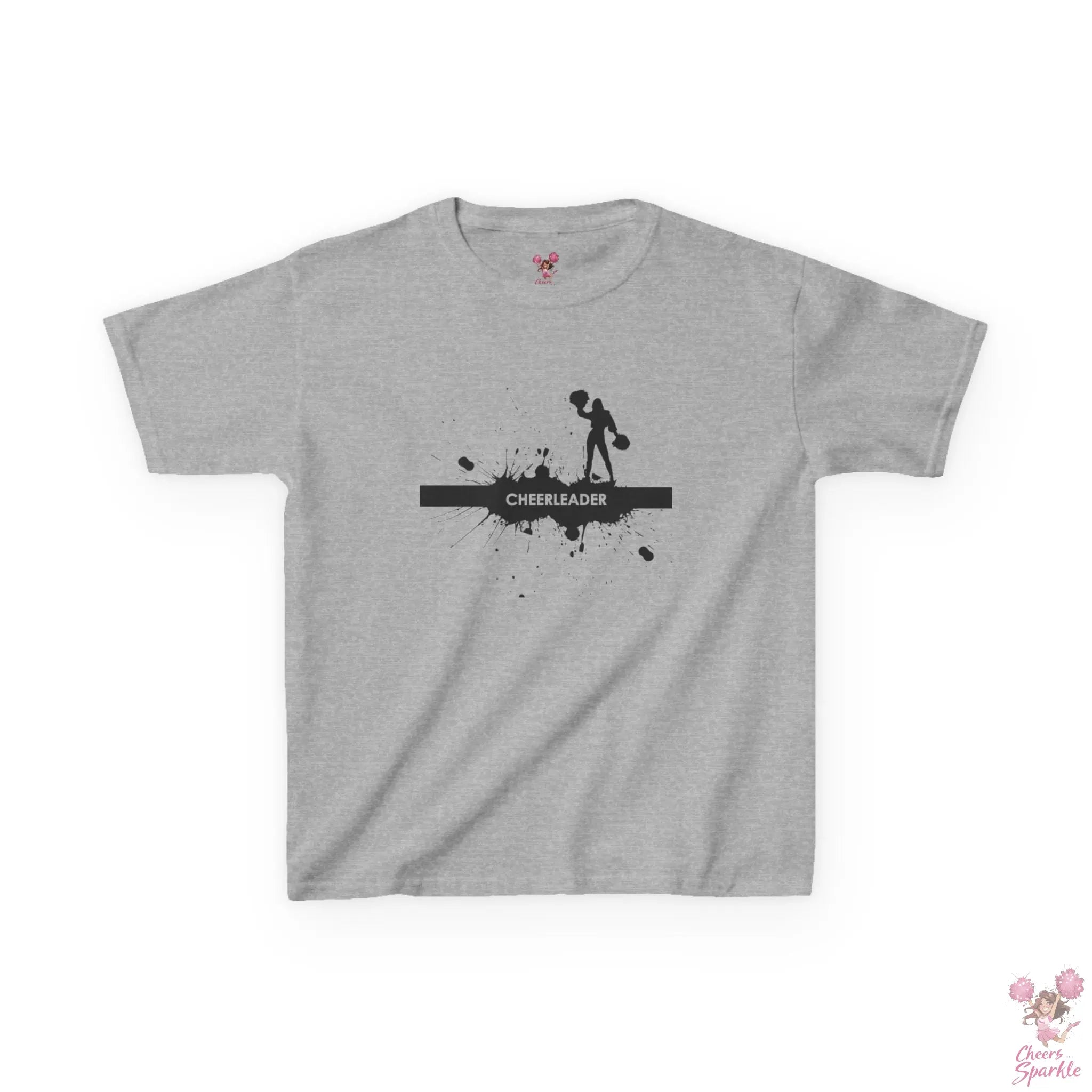 Kids T-Shirt mit einer Silhouette einer Cheerleaderin Printify