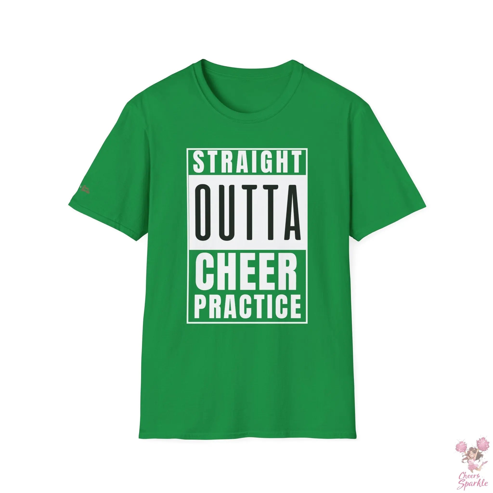 T-Shirt - "Straight Outta Cheer Practice" Cheers and Sparkle