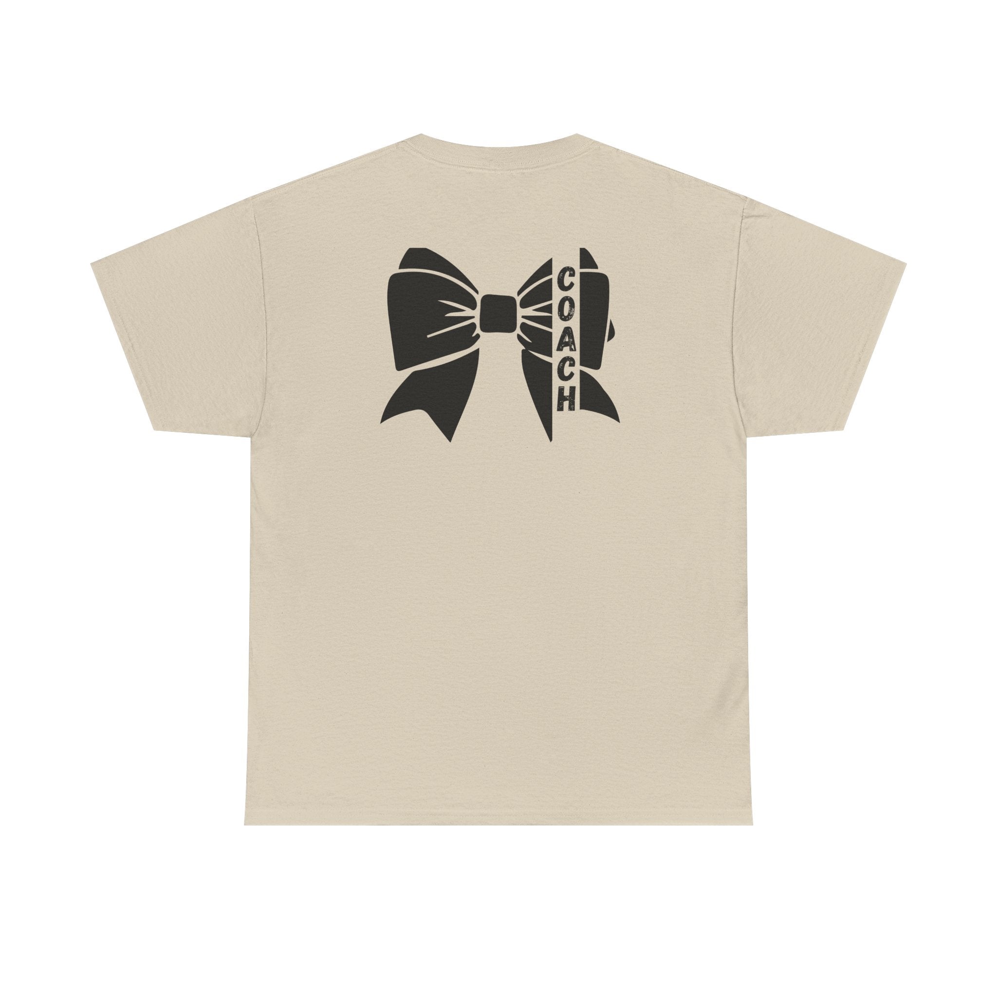 Cheer Coach T-Shirt mit Schwarzer Bow