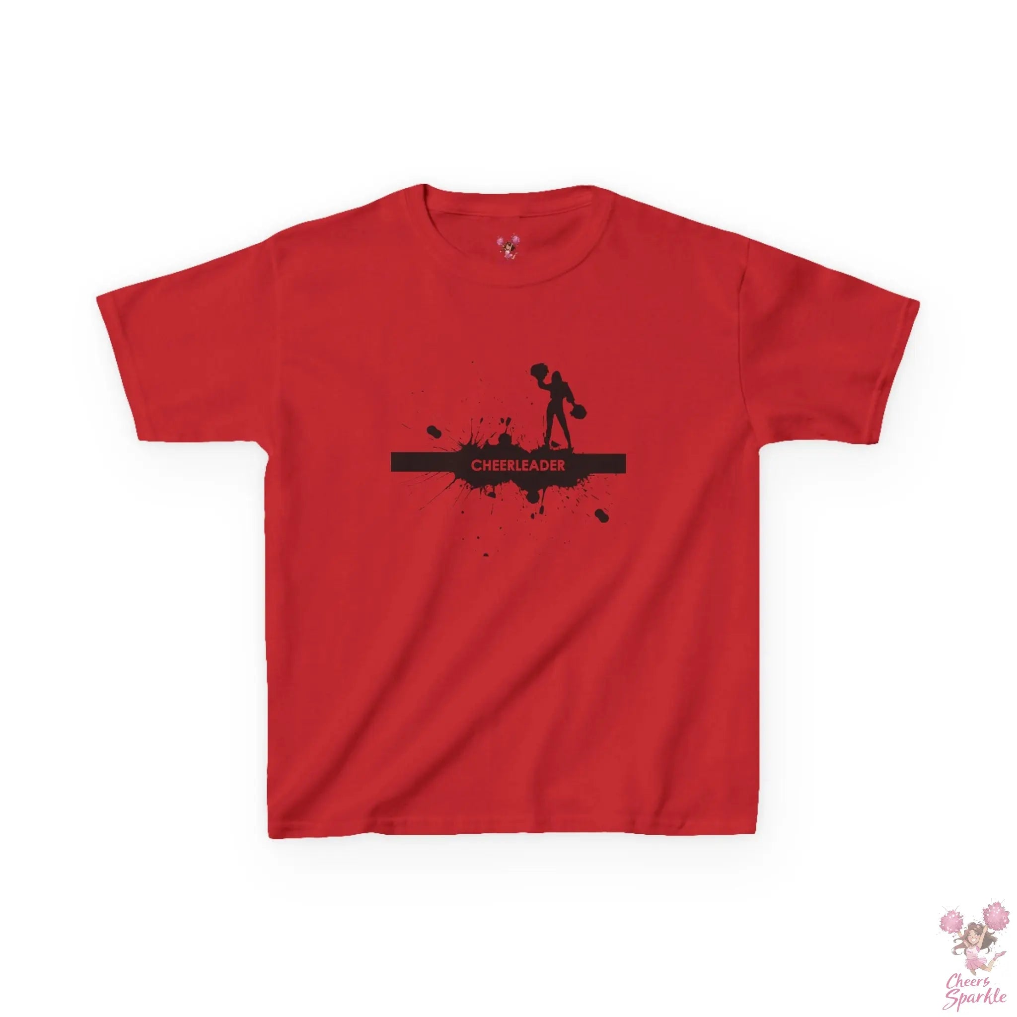 Kids T-Shirt mit einer Silhouette einer Cheerleaderin Printify