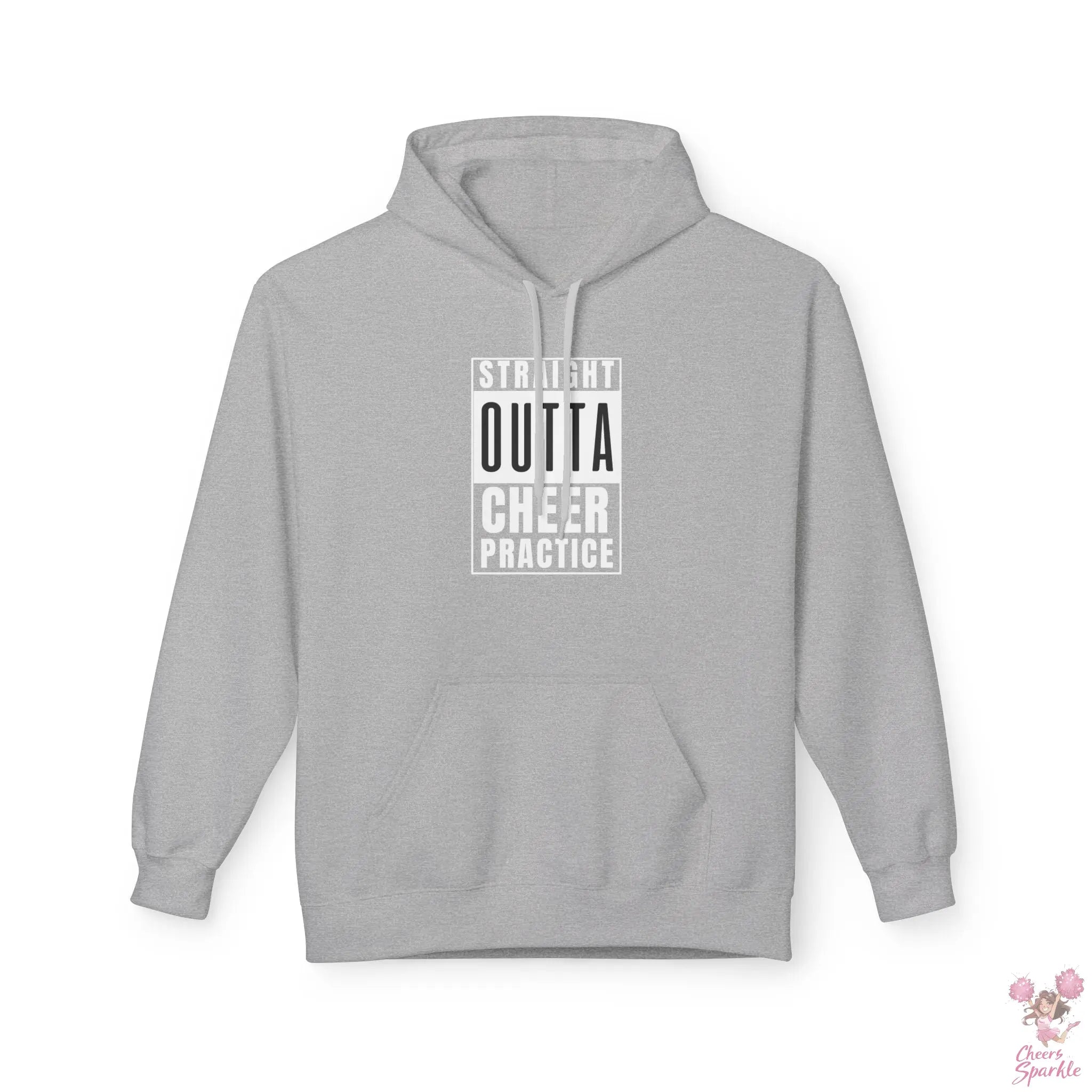 Hoodie „Straight Outta Cheer Practice“ Printify