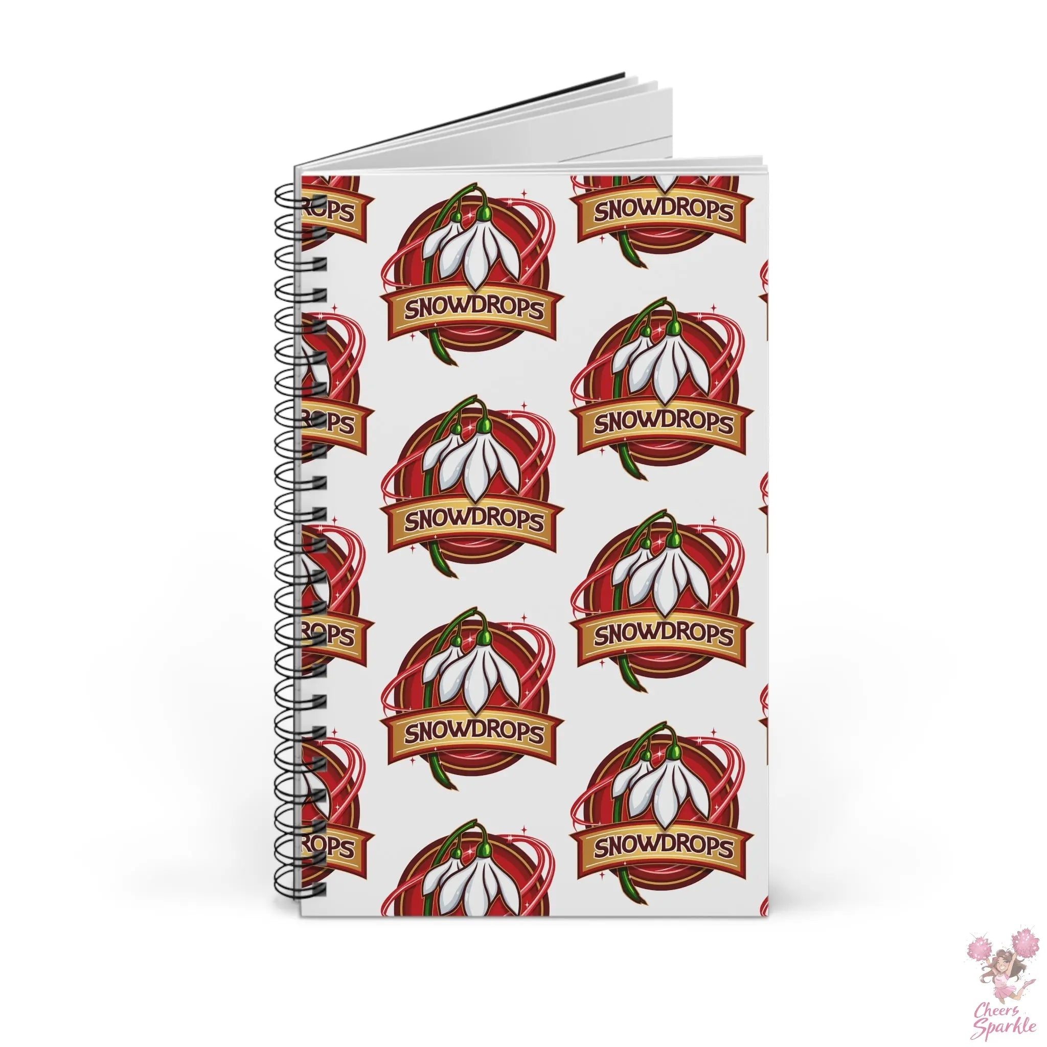 Invaders Snowdrops Spiral Journal Printify