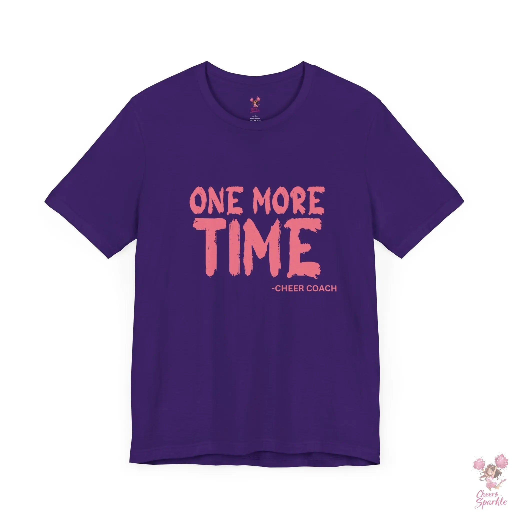 „ONE MORE TIME -  CHEER COACH“ - Tshirt Cheers and Sparkle