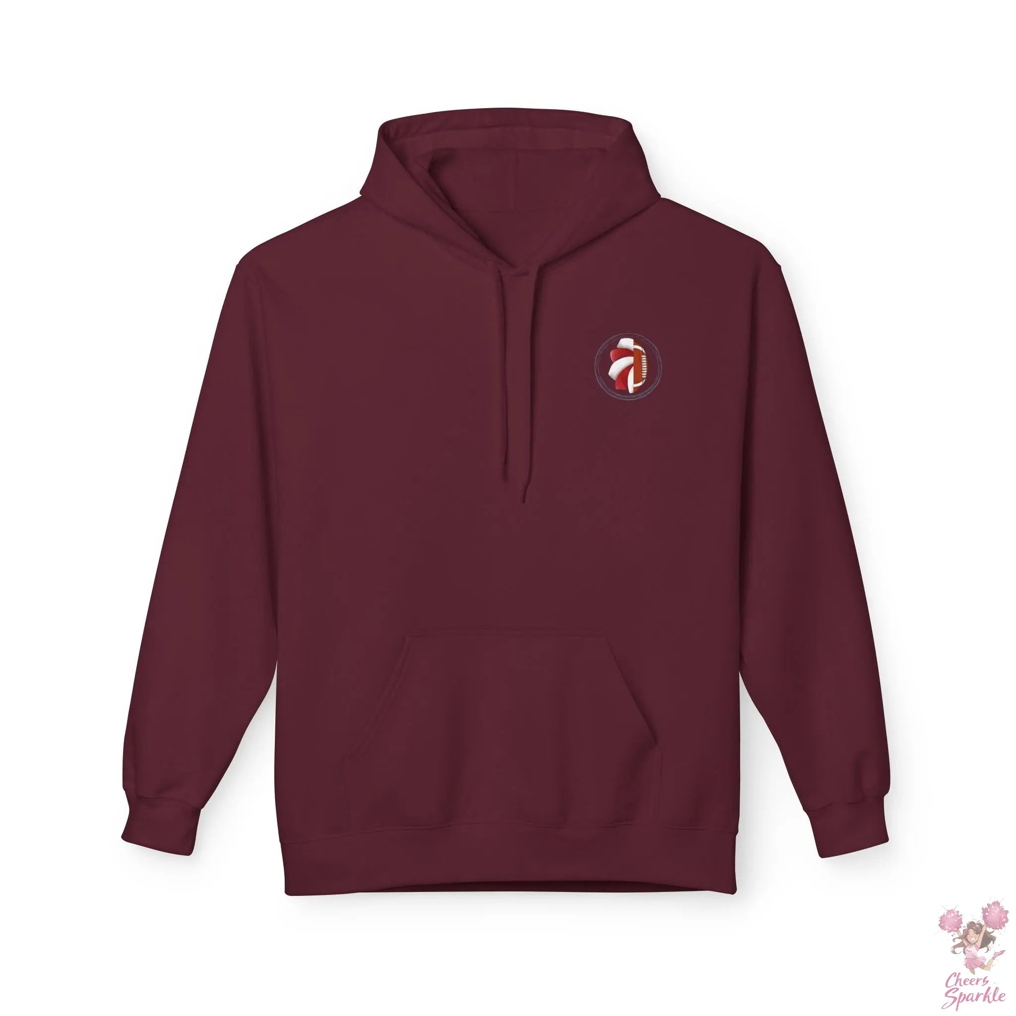 He Plays - She Cheers Hoodie Printify