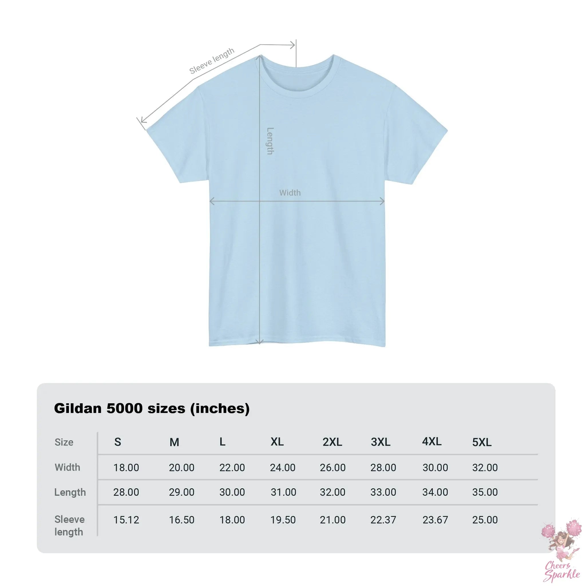 Heavy Cotton T-Shirt „Cheer is Life“ Printify