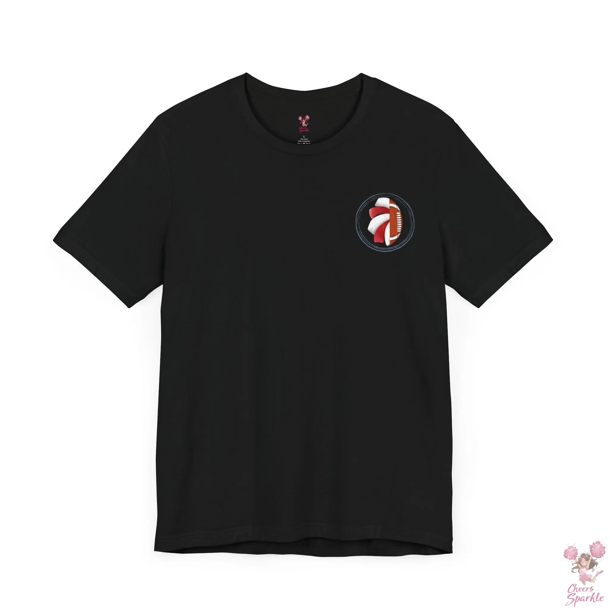 Mom T-Shirt "I Cheer for both Teams" Cheers and Sparkle