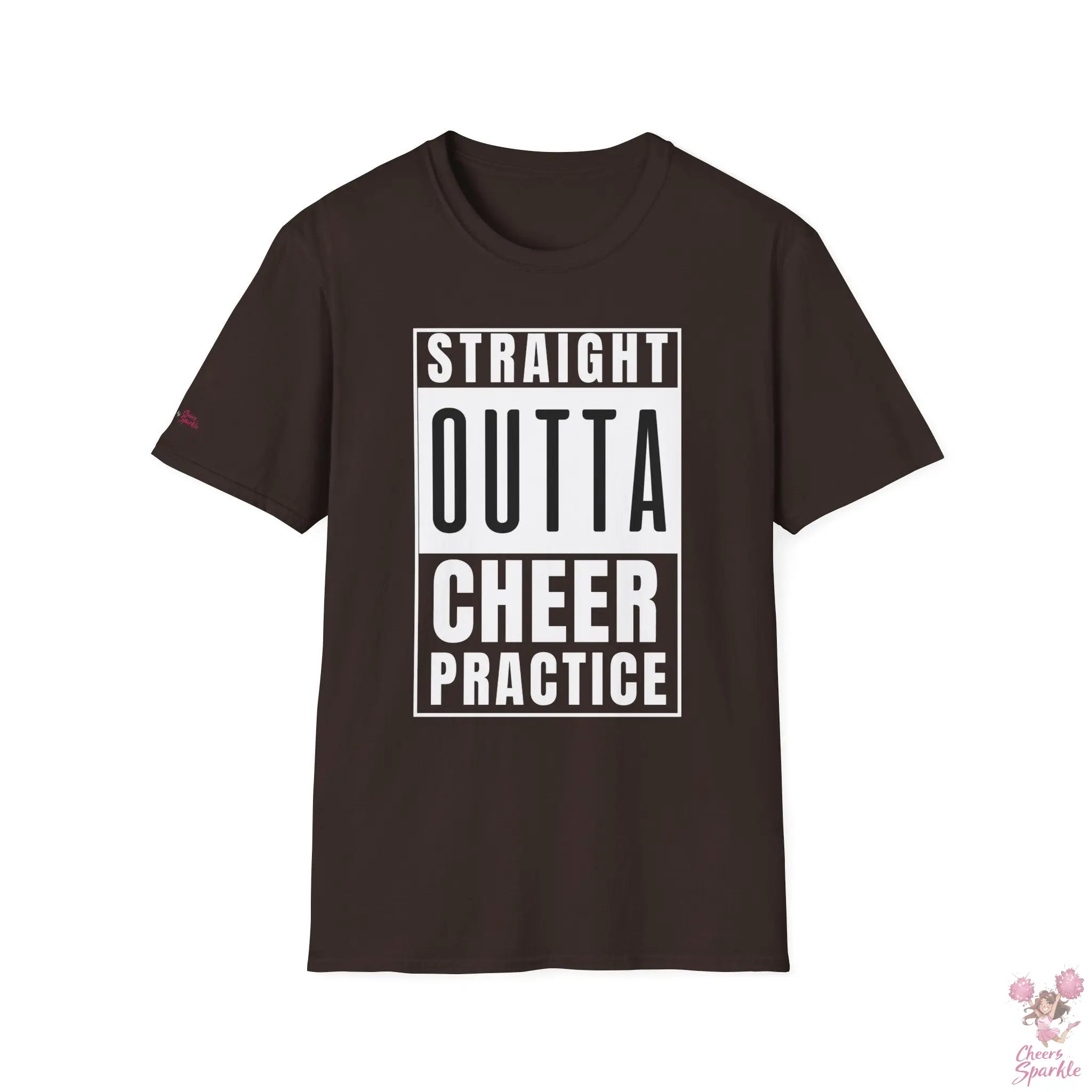 T-Shirt - "Straight Outta Cheer Practice" Cheers and Sparkle