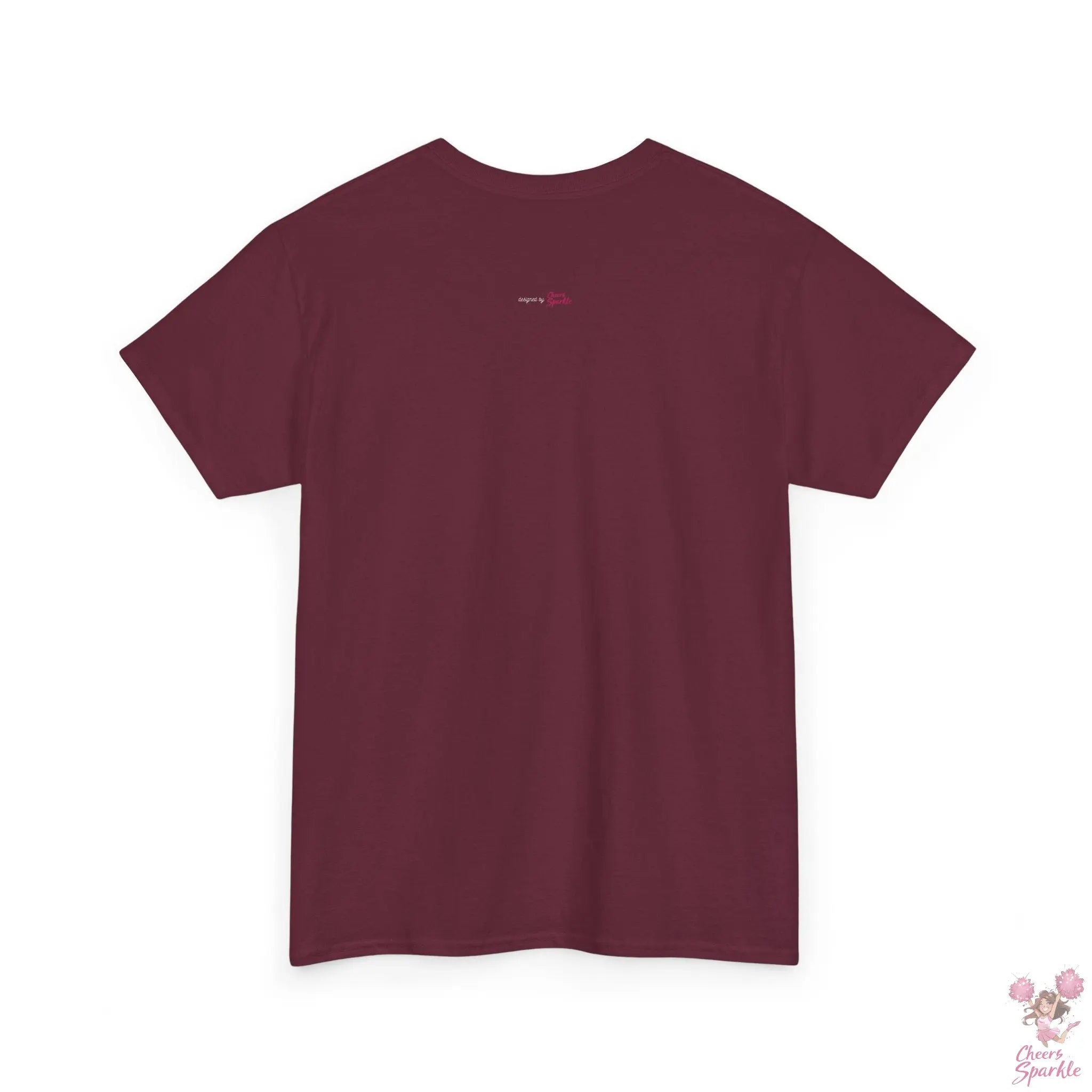 Heavy Cotton T-Shirt „Cheerleading Coach“ Cheers and Sparkle