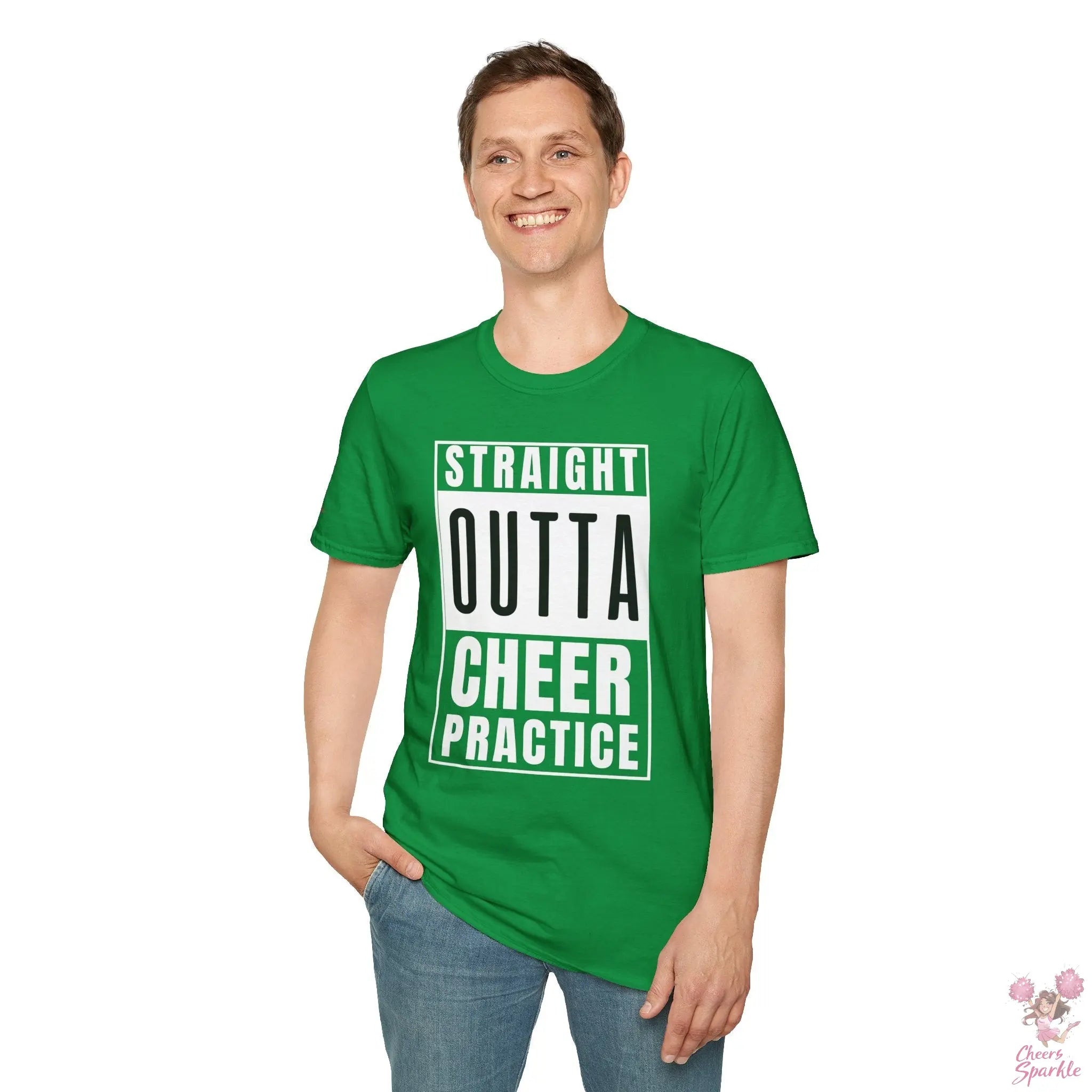 T-Shirt - "Straight Outta Cheer Practice" Cheers and Sparkle