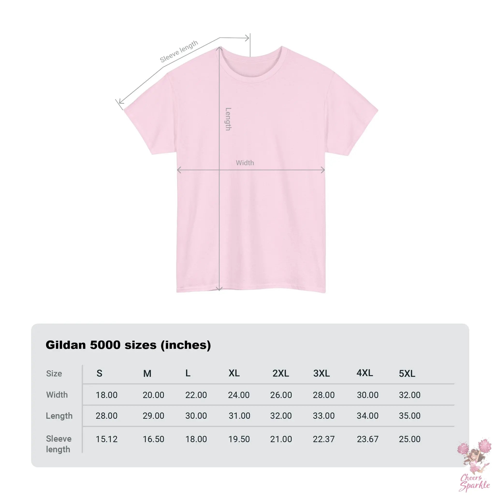 Heavy Cotton T-Shirt „Cheer is Life“ Printify