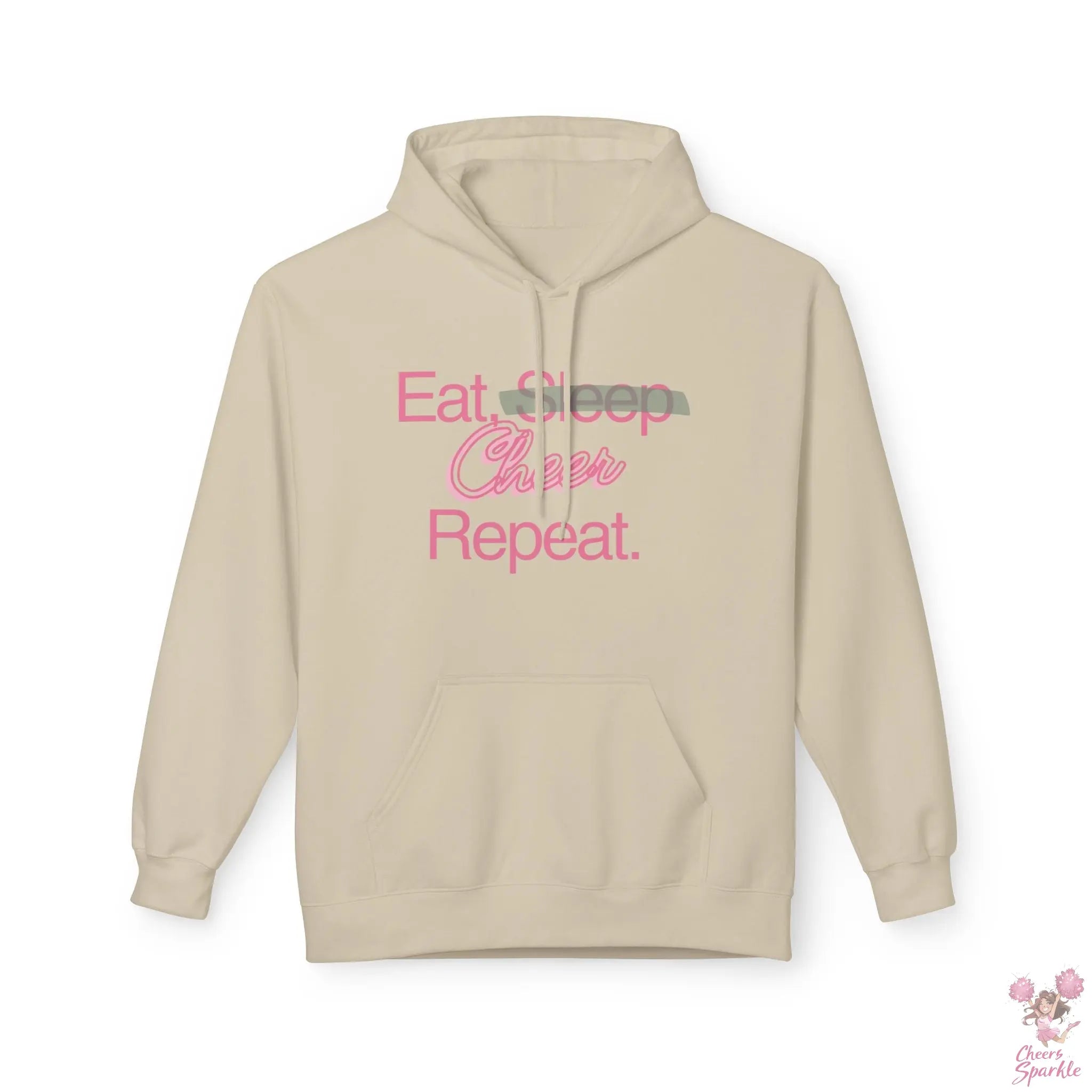 Hoodie "Eat. Sleep, Cheer, Repeat" Printify