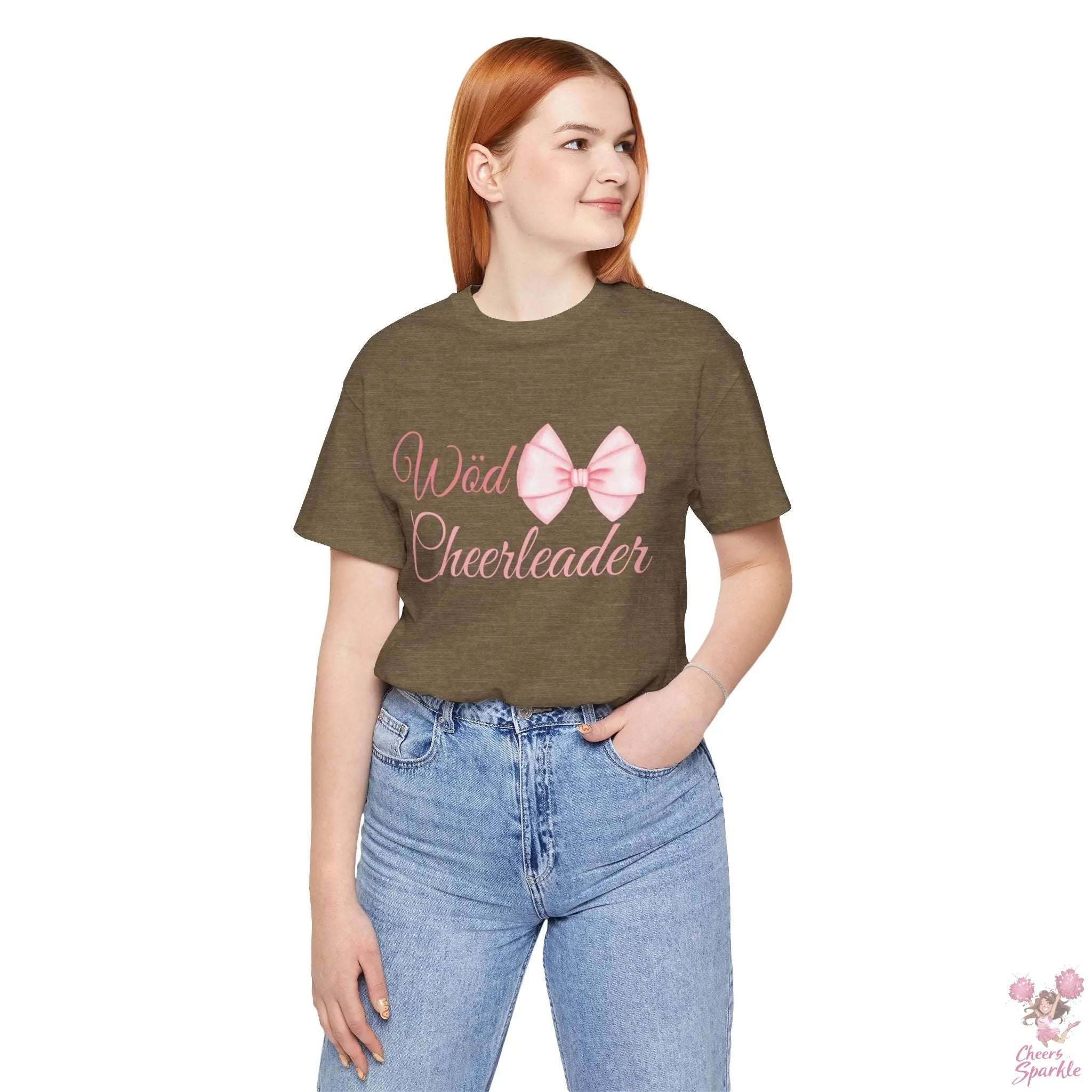 Cheerleader T-Shirt mit Schleifen-Design Cheers and Sparkle