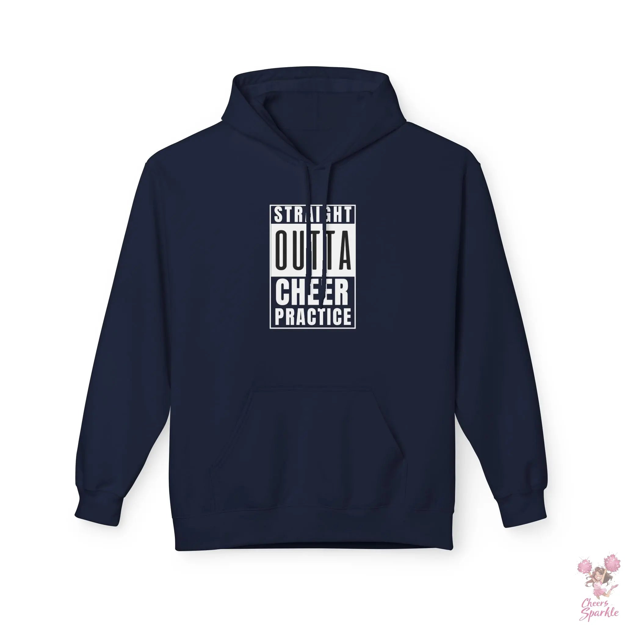 Hoodie „Straight Outta Cheer Practice“ Printify