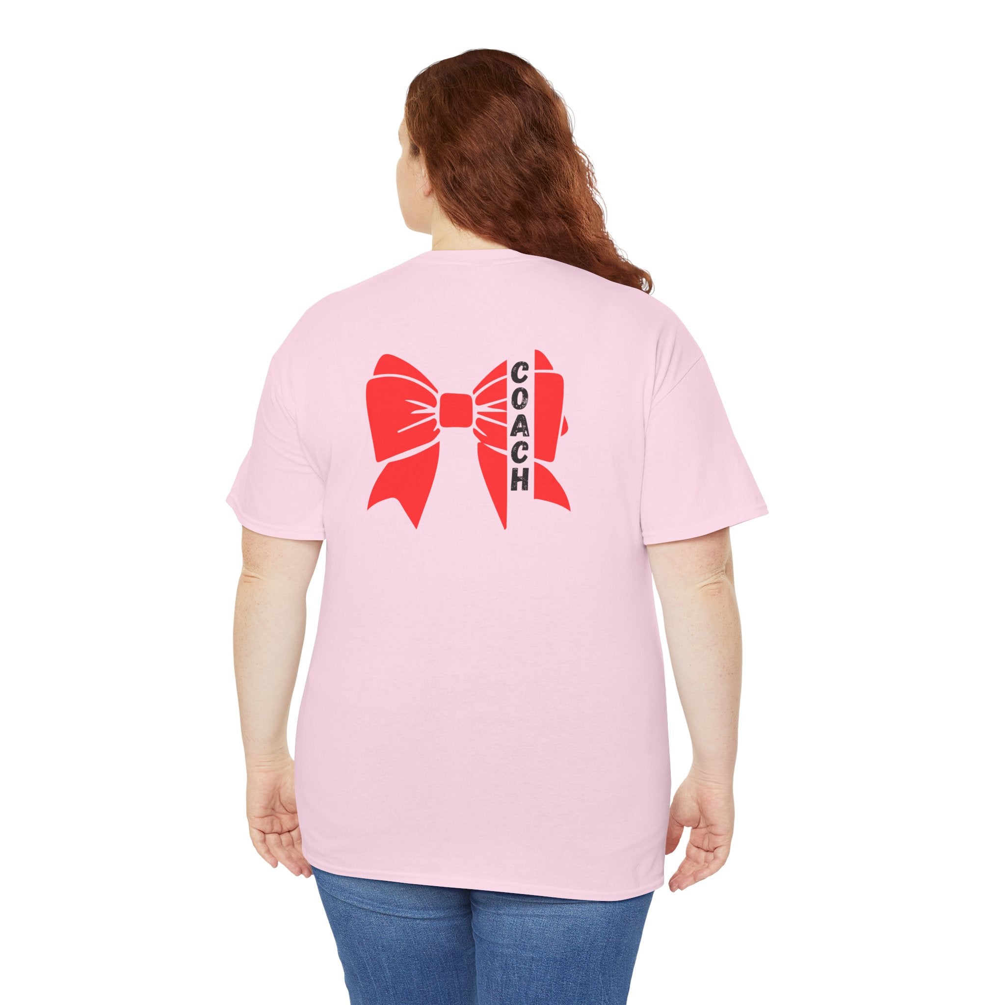 Cheer Coach T-Shirt mit Roter Bow