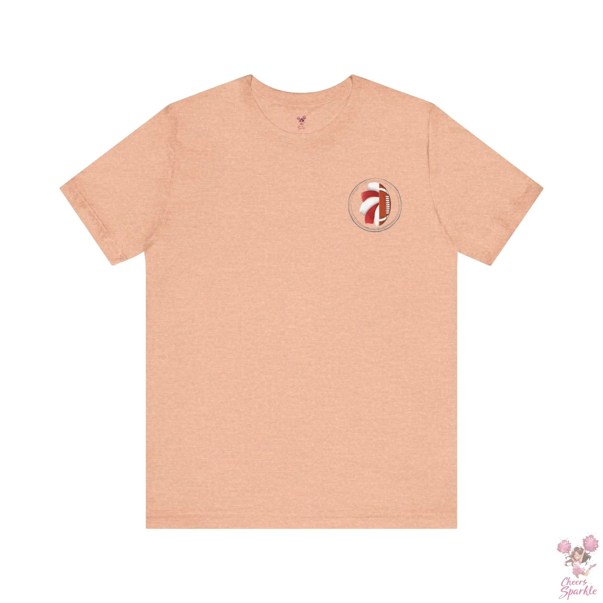 Mom T-Shirt "I Cheer for both Teams" Cheers and Sparkle