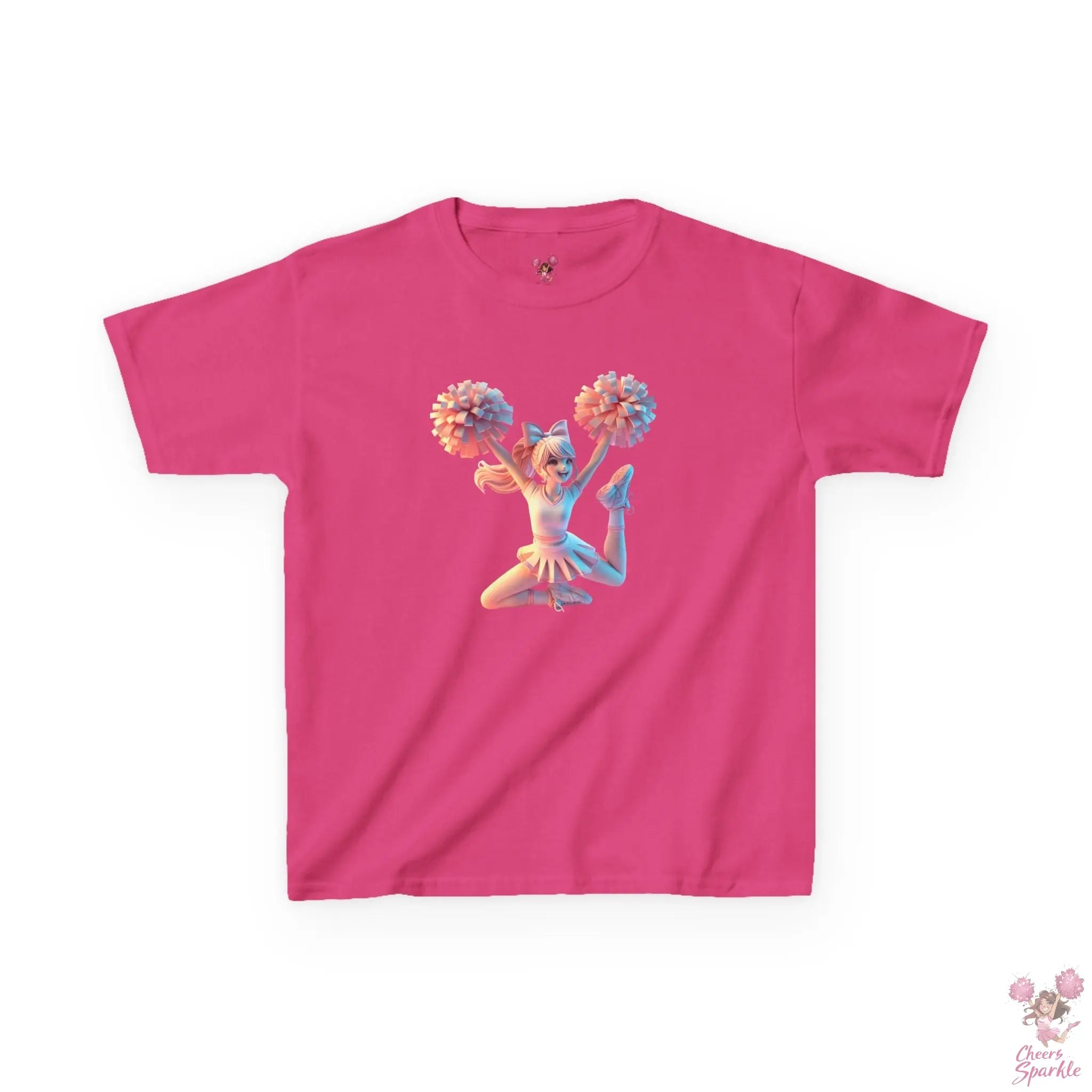 Lebendigen 3D-Druck eines Cheerleaders - Kids Heavy Cotton™ Tee Printify