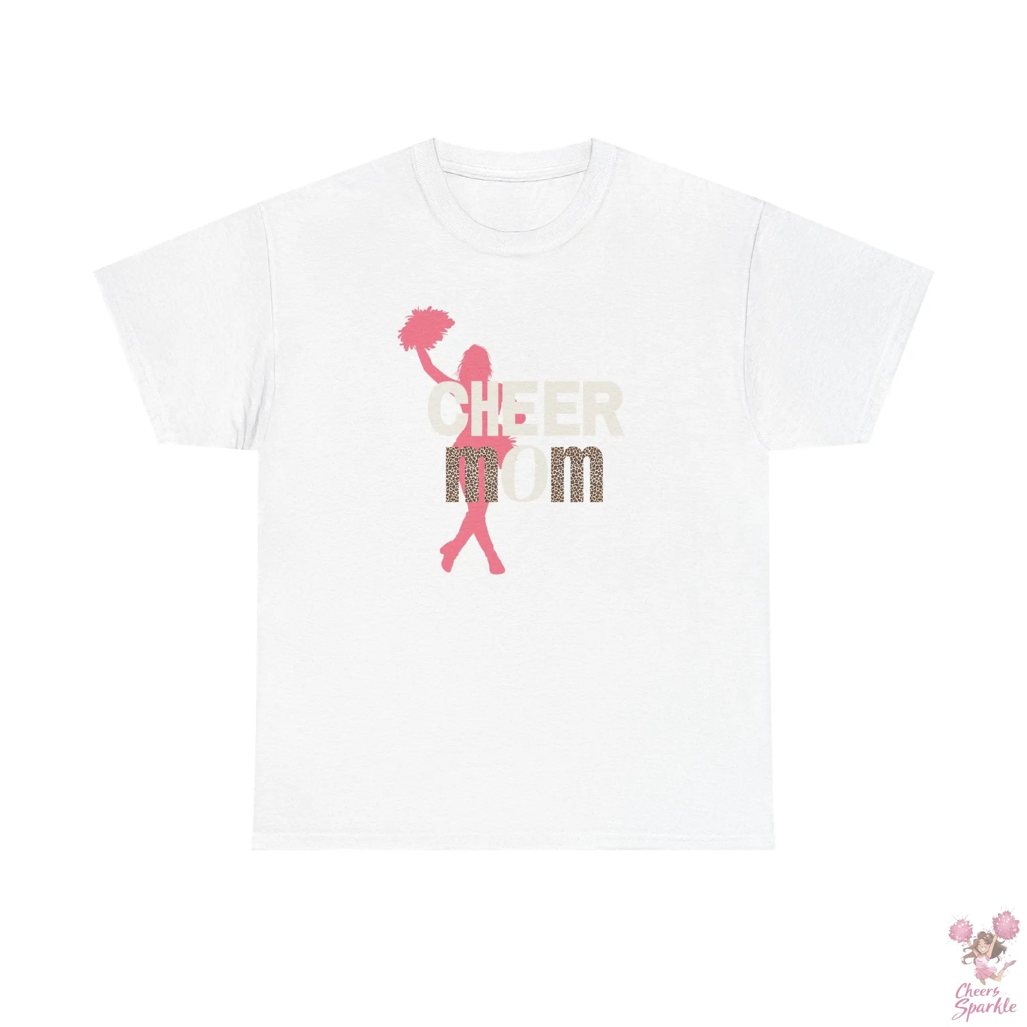 Rundhals Cheer Mom T-Shirt Printify