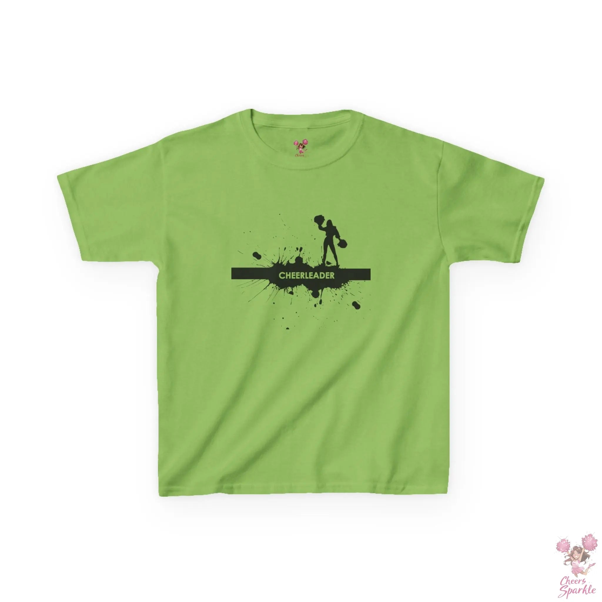 Kids T-Shirt mit einer Silhouette einer Cheerleaderin Printify