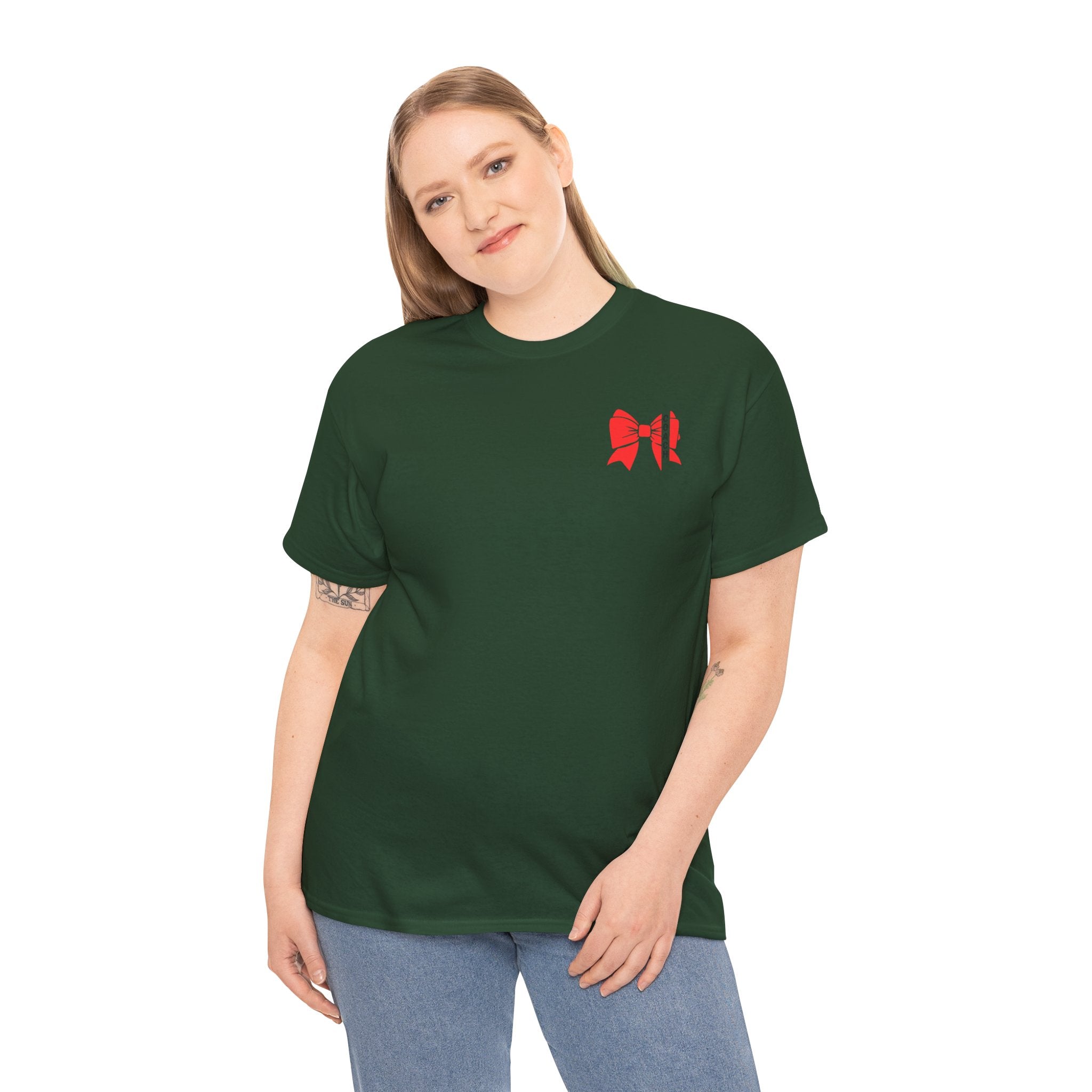 Cheer Coach T-Shirt mit Roter Bow