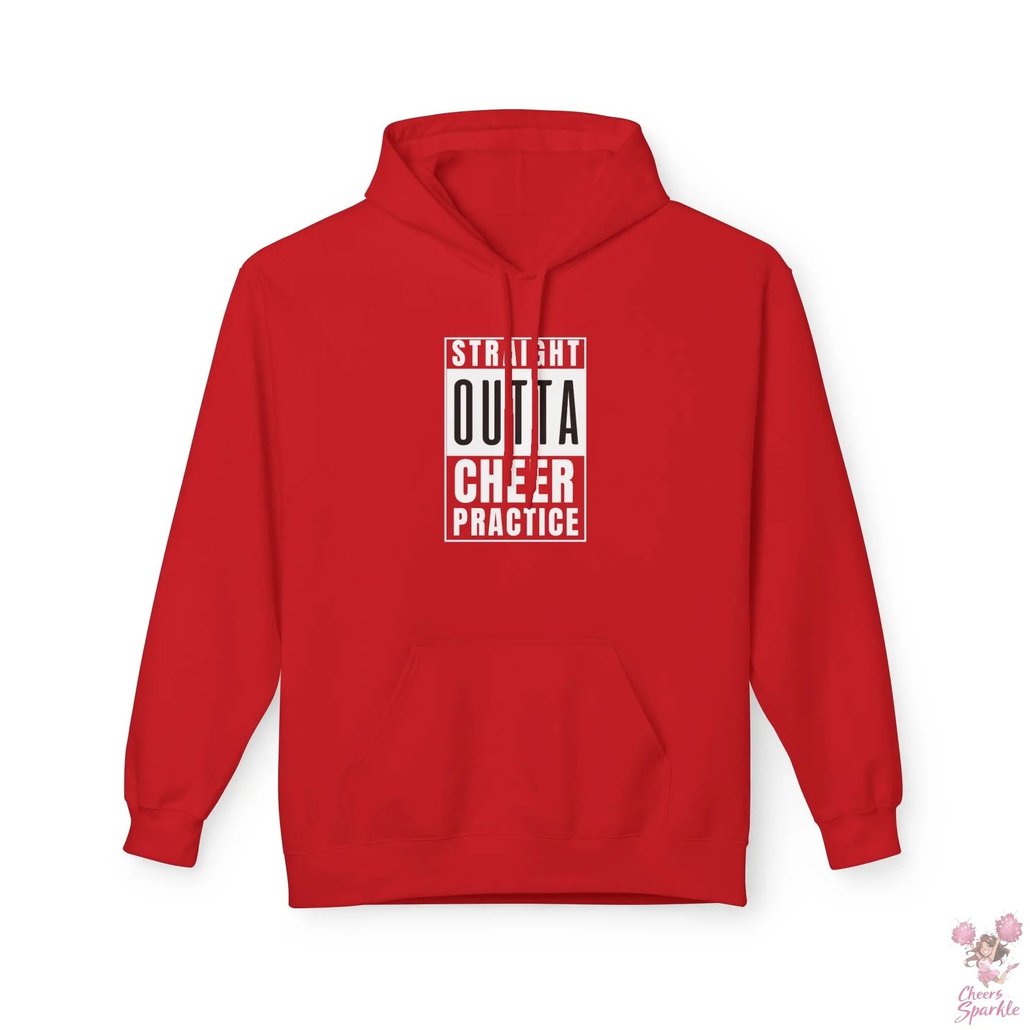 Hoodie „Straight Outta Cheer Practice“ Printify