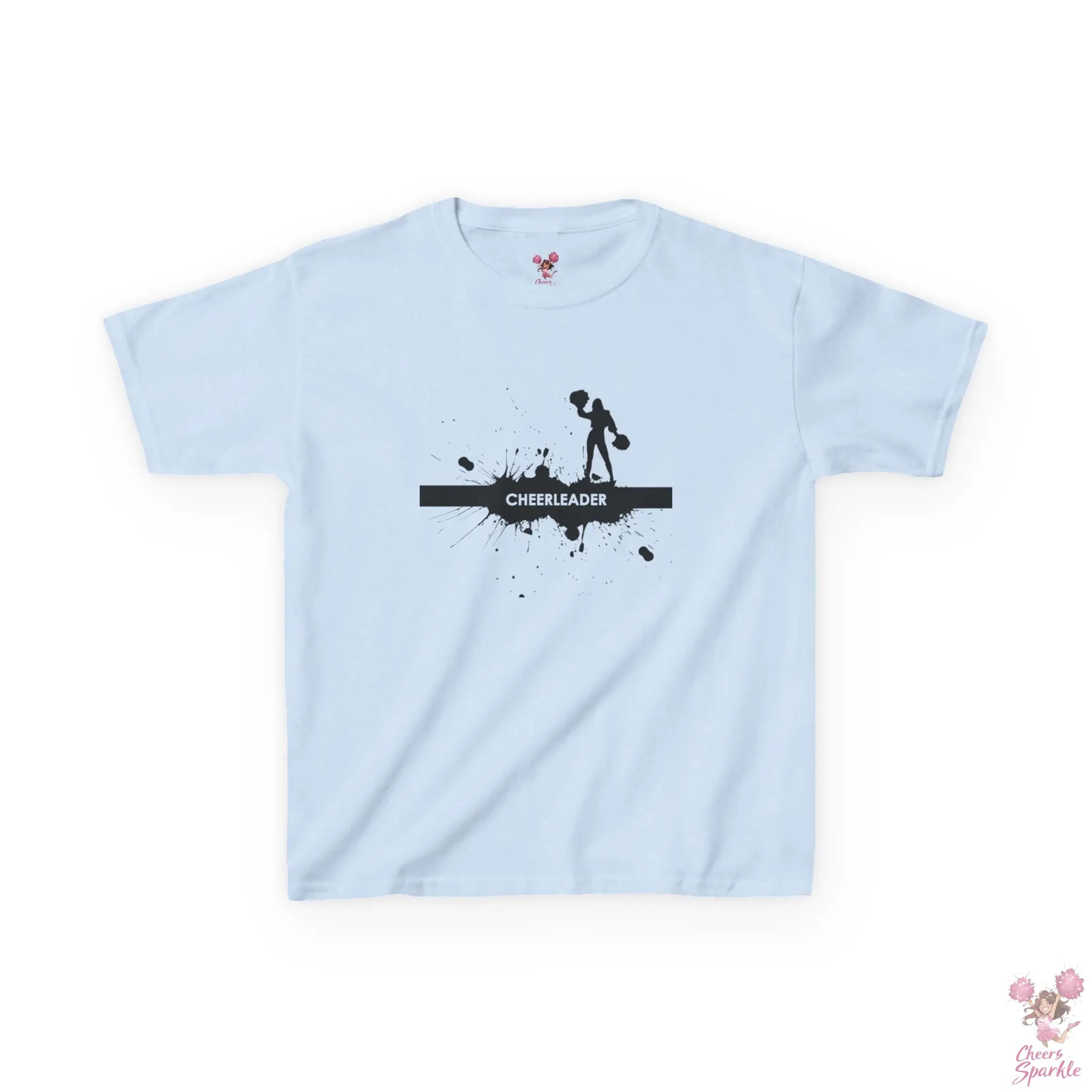 Kids T-Shirt mit einer Silhouette einer Cheerleaderin Printify