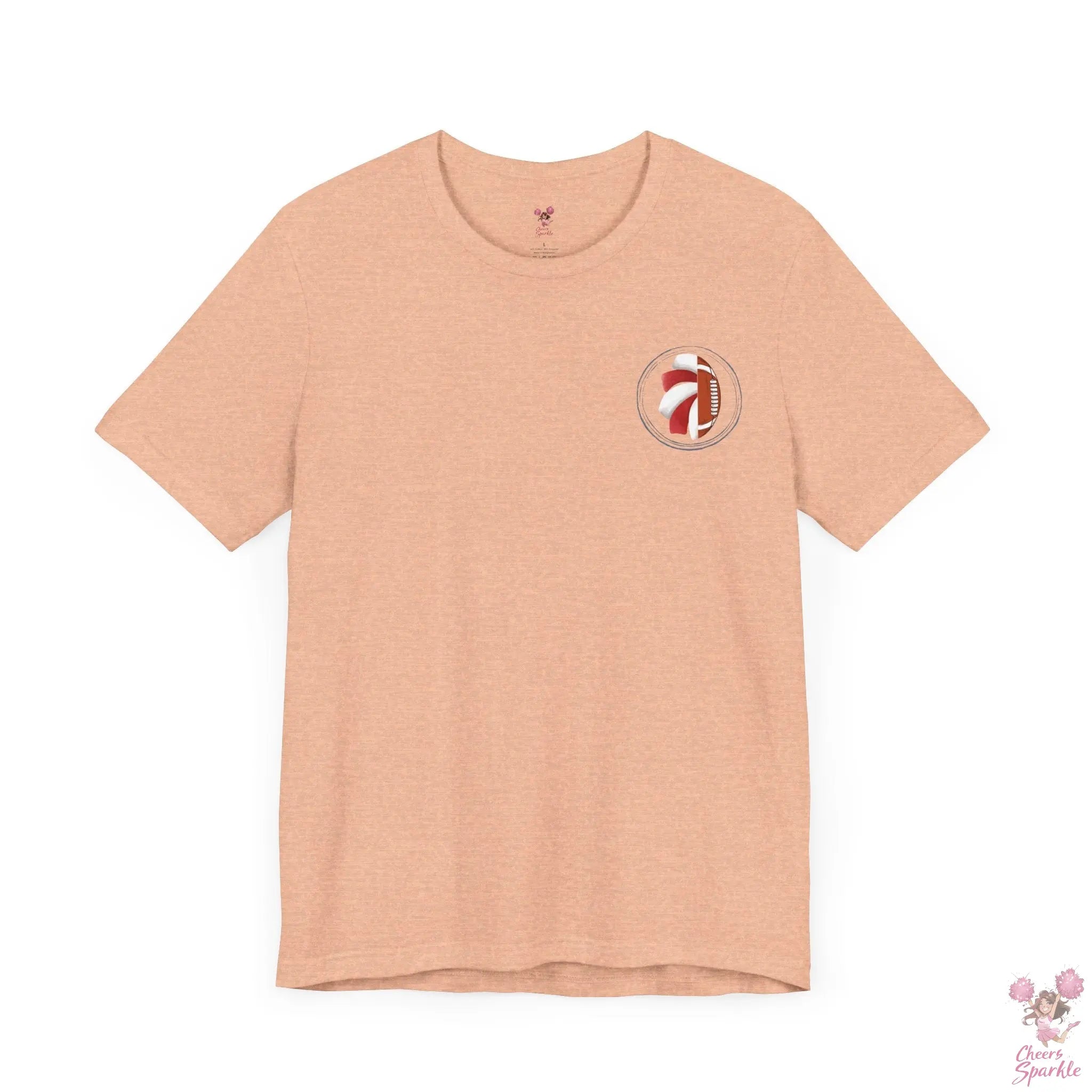 Mom T-Shirt "I Cheer for both Teams" Cheers and Sparkle