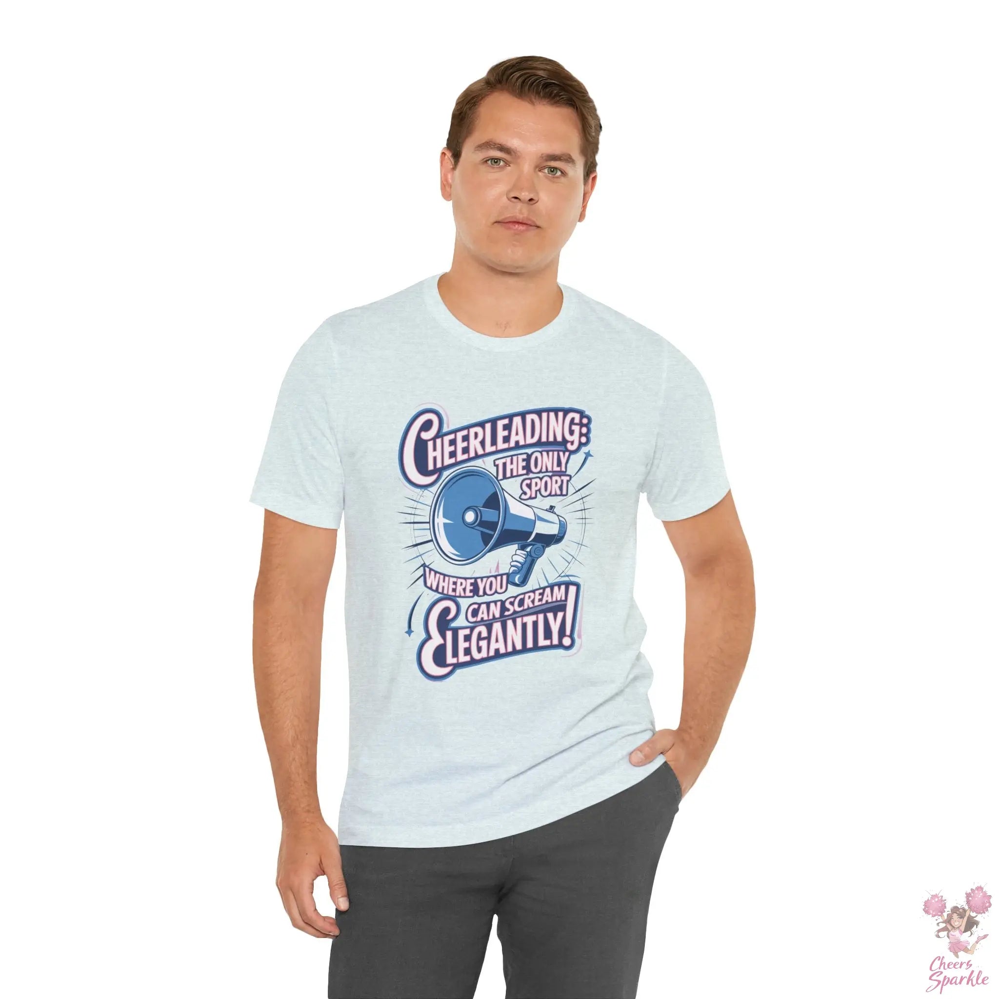 Cheerleading T-Shirt „Cheerleading: The Only Sport Where You Can Scream Elegantly!“ Cheers and Sparkle