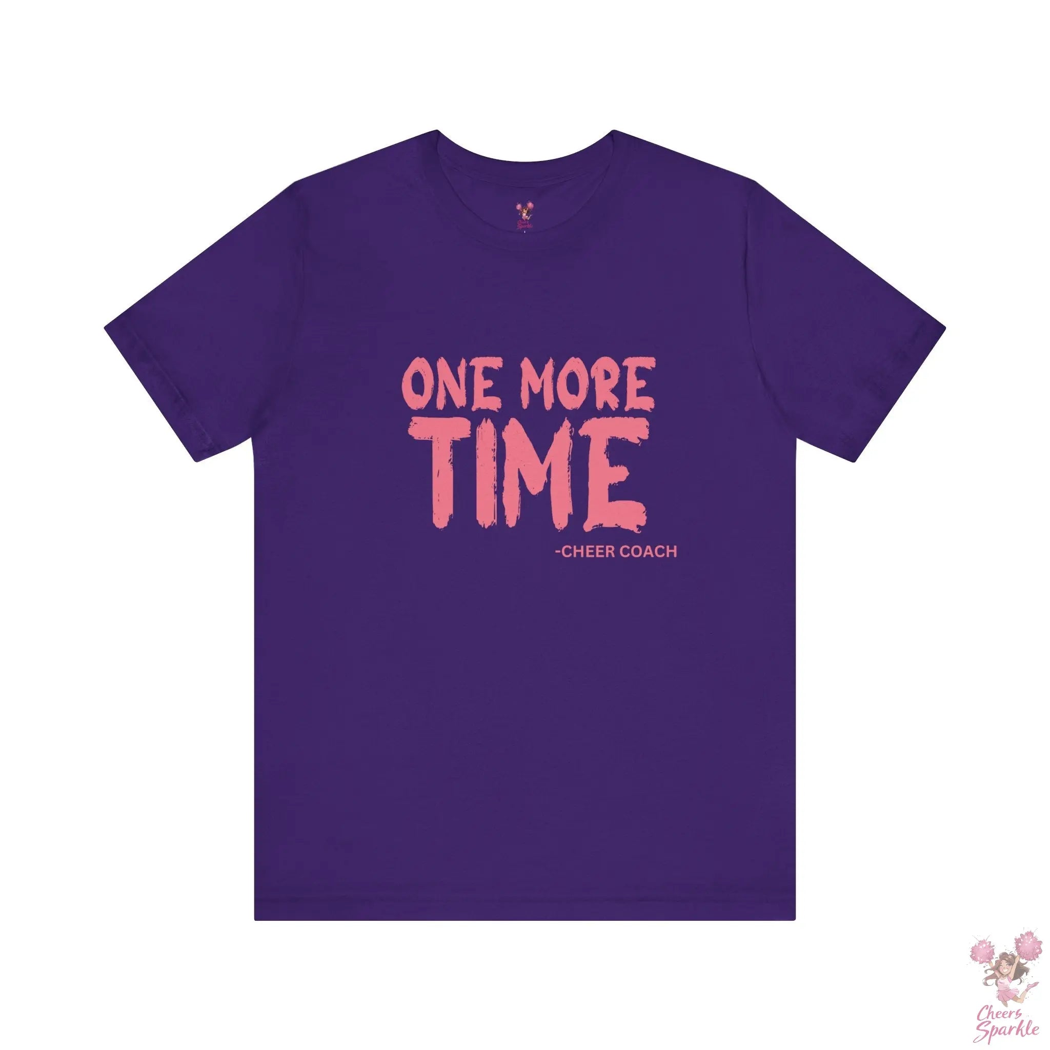 „ONE MORE TIME -  CHEER COACH“ - Tshirt Cheers and Sparkle