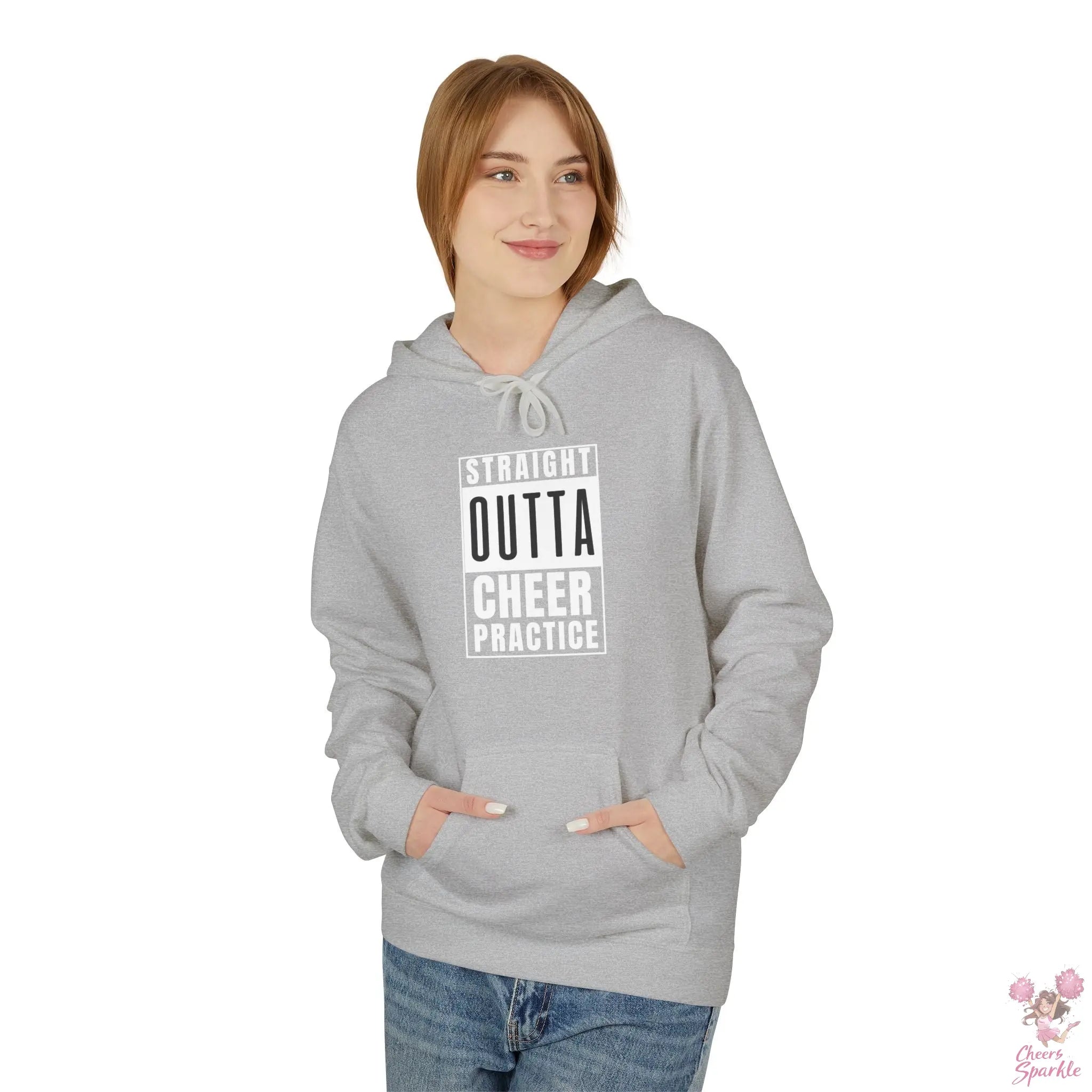 Hoodie „Straight Outta Cheer Practice“ Printify