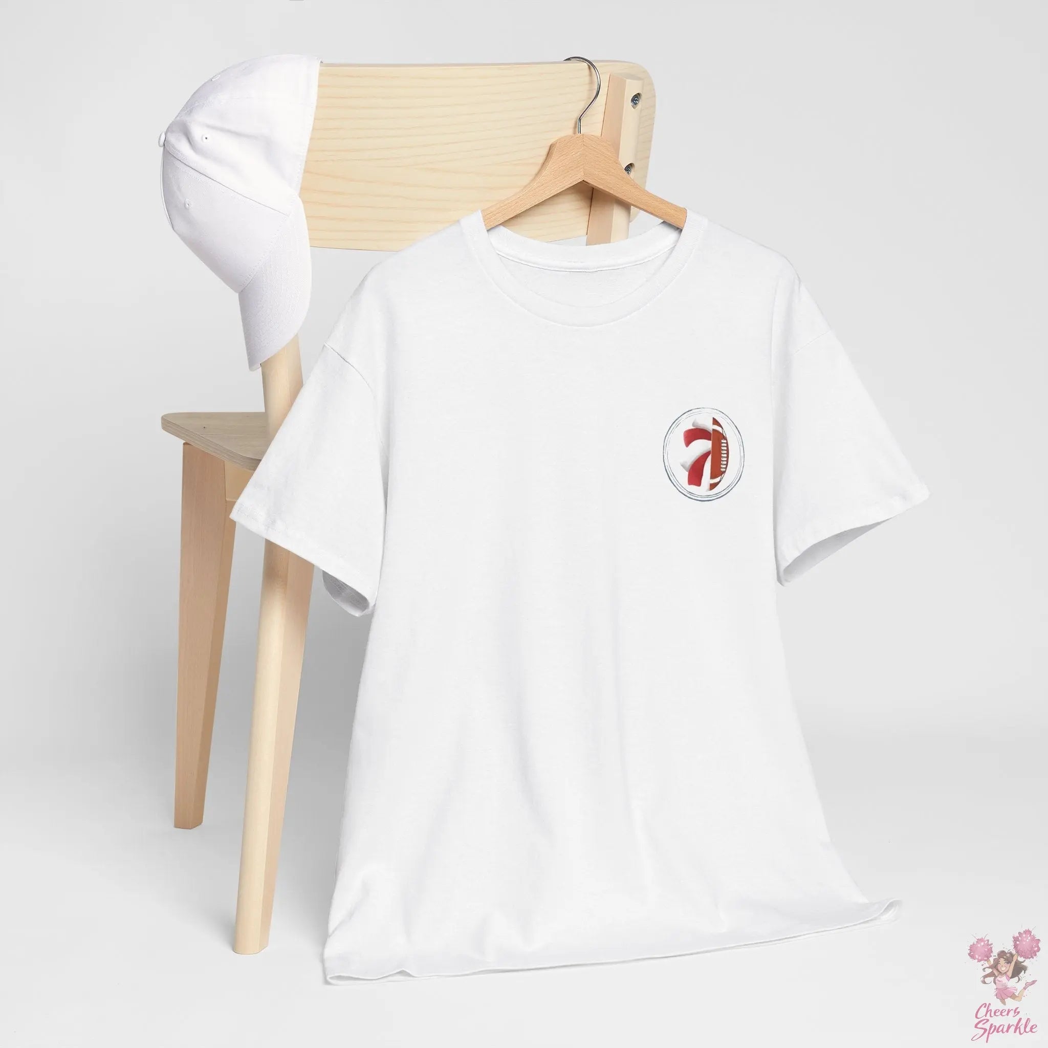 Fan Mom-T-Shirt – „I Cheer for both Teams“ - Cheers and Sparkle