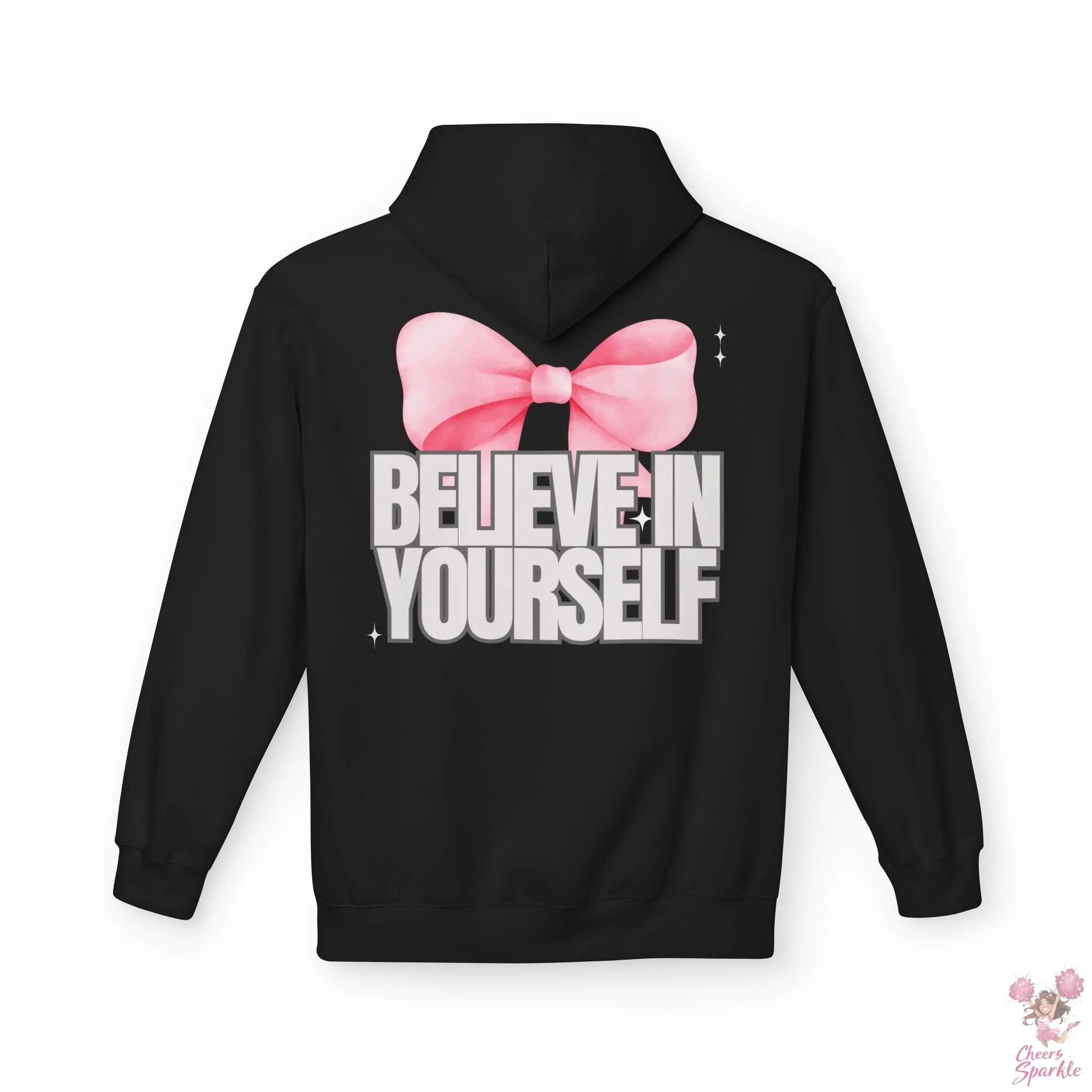 Hoddie  "Believe in Yourself" mit Schleifenmotiv Cheers and Sparkle