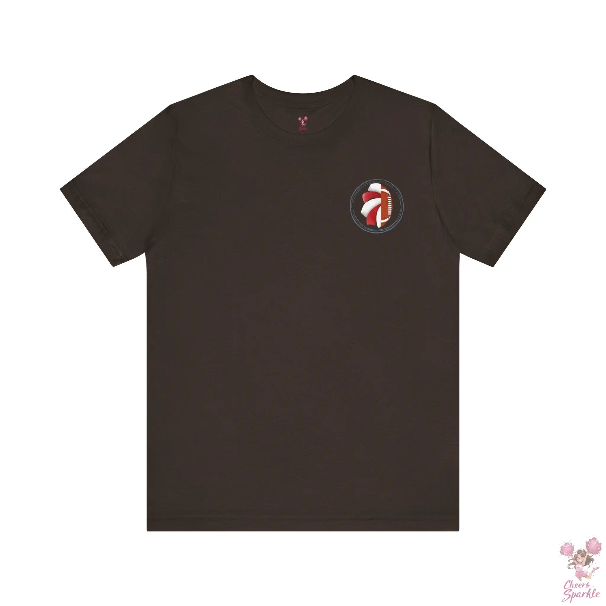 Mom T-Shirt "I Cheer for both Teams" Cheers and Sparkle