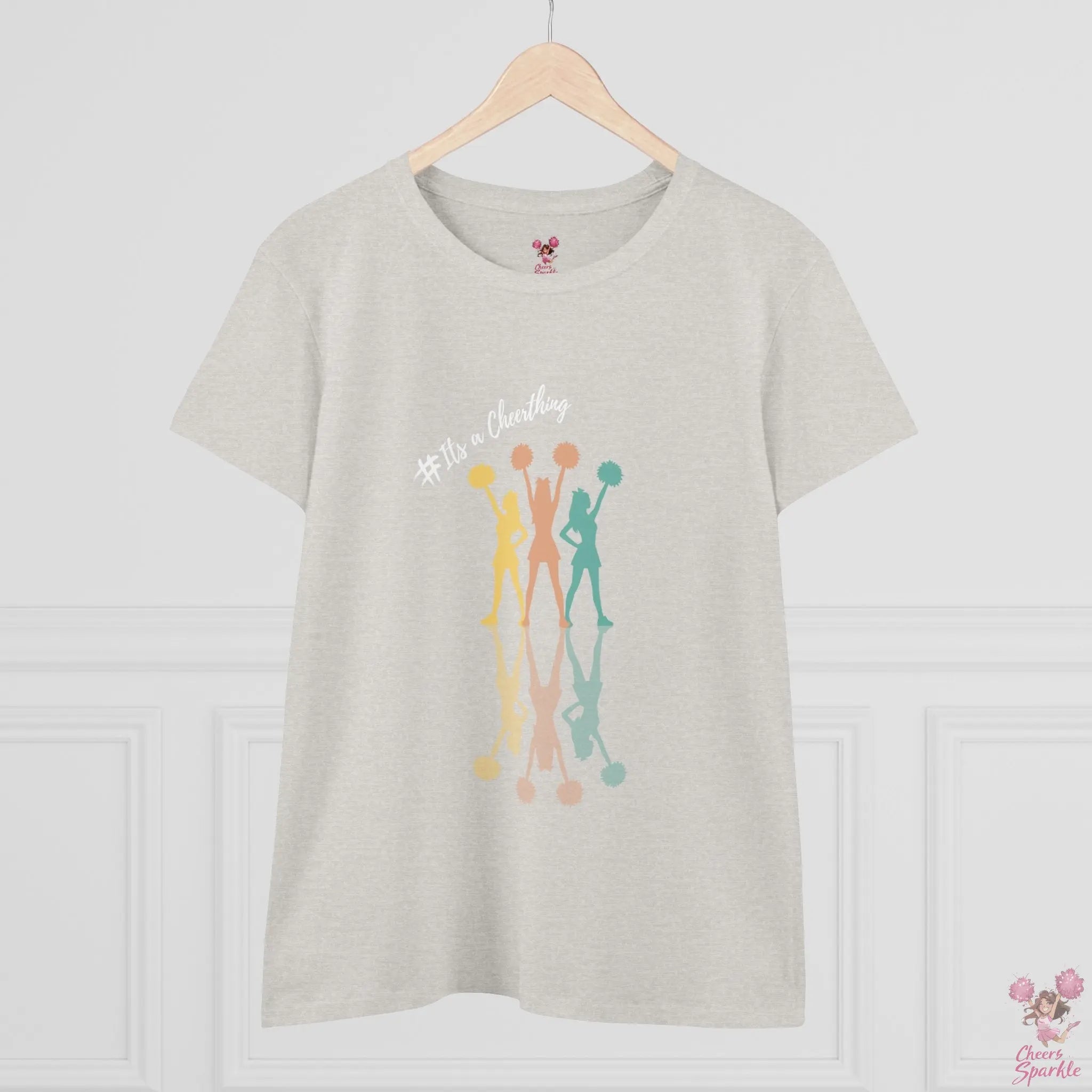 Cheerleader Silhouette T-Shirt"#Its a Cheerthing" - Cheers and Sparkle