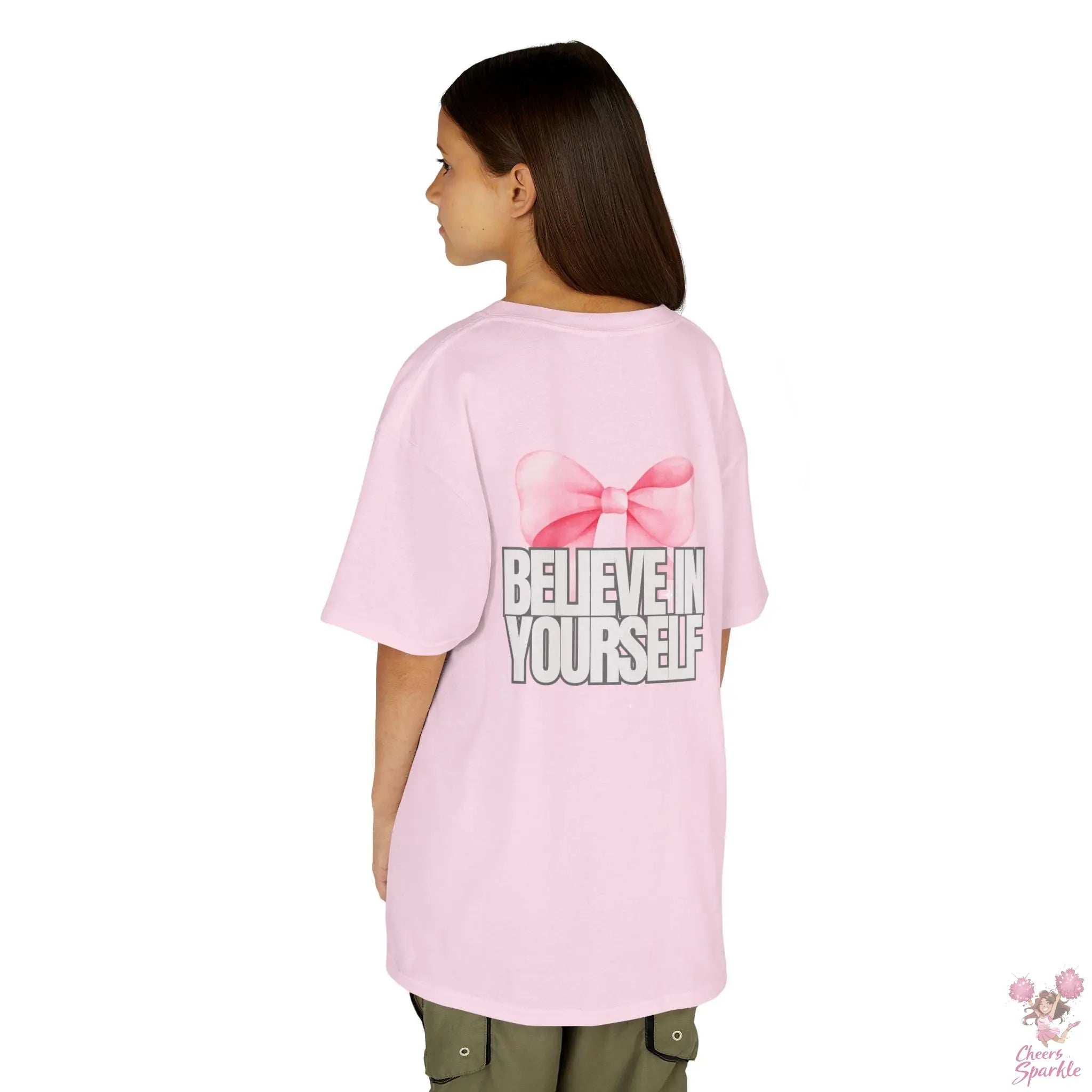 Kinder T-Shirt "Believe in Yourself" Cheers and Sparkle