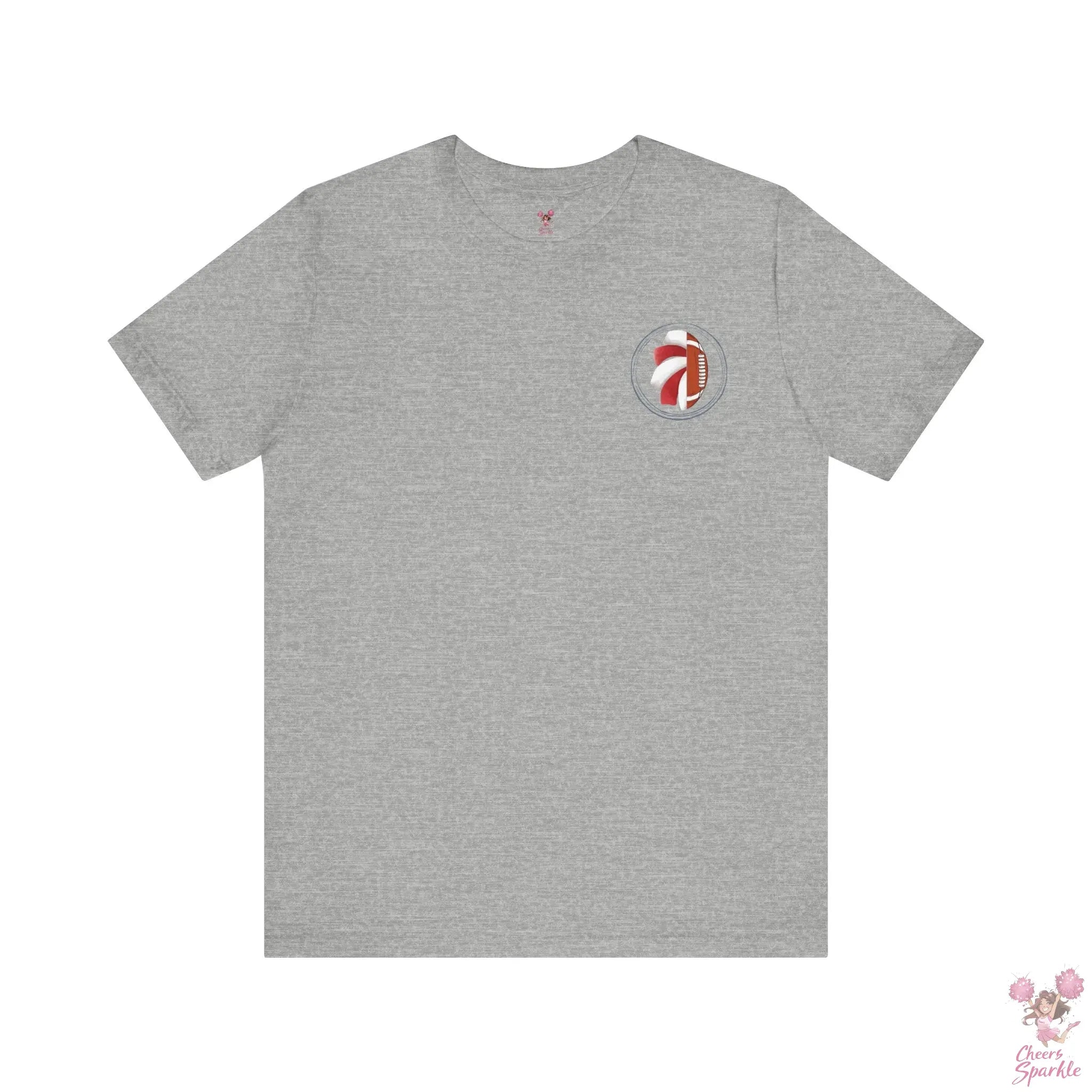 Mom T-Shirt "I Cheer for both Teams" Cheers and Sparkle