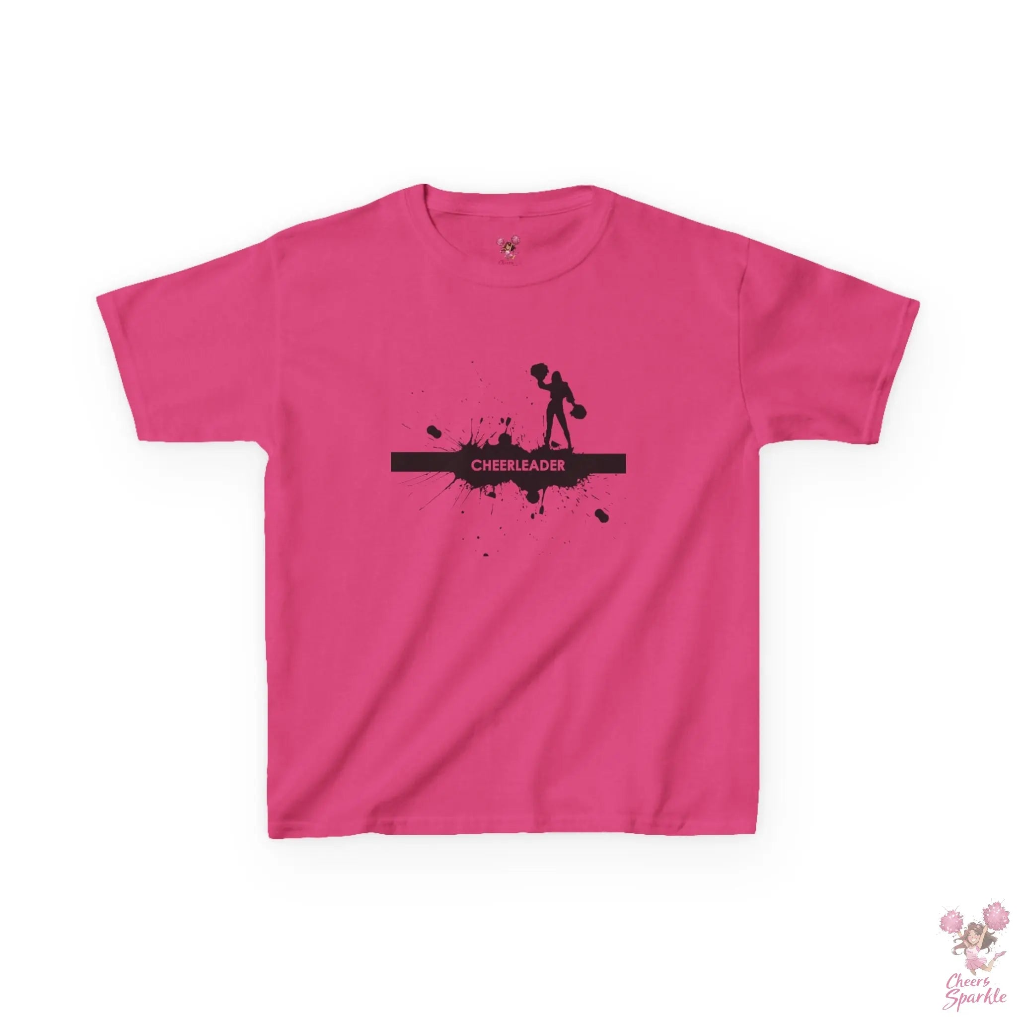 Kids T-Shirt mit einer Silhouette einer Cheerleaderin Printify