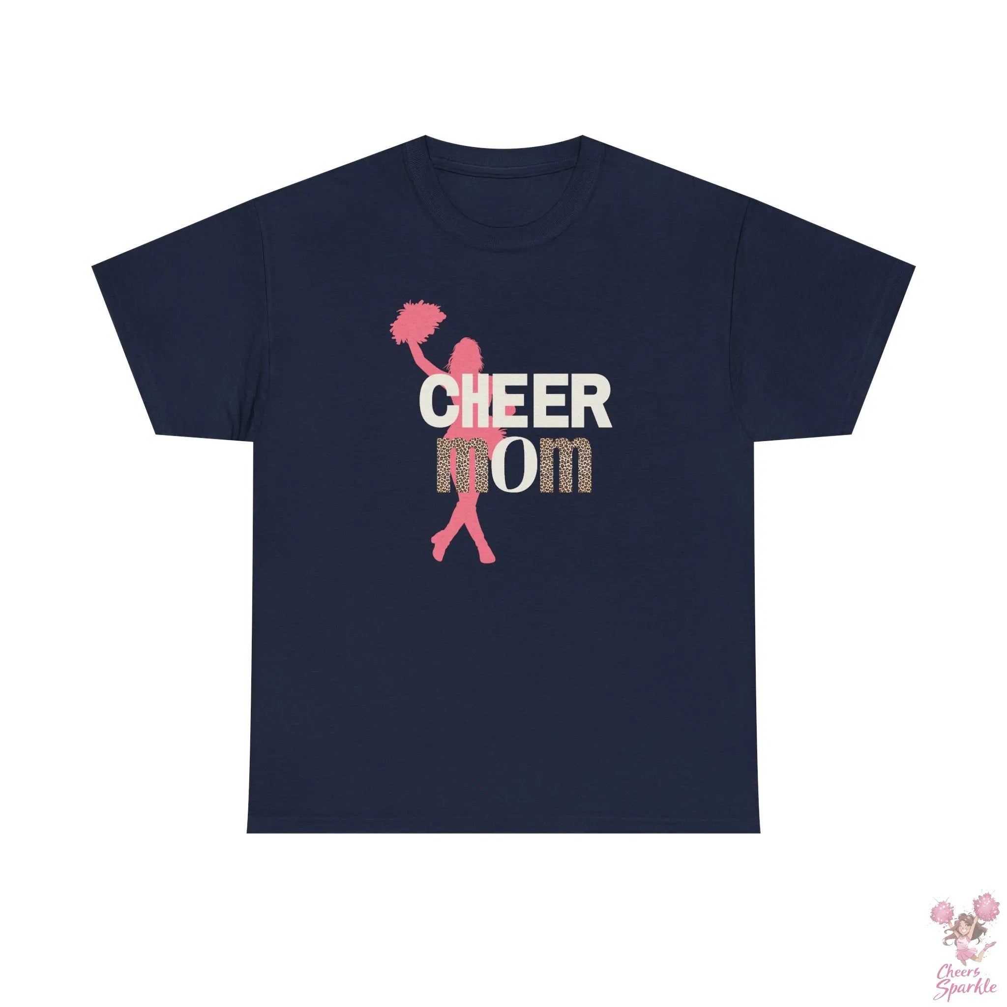 Rundhals Cheer Mom T-Shirt Printify