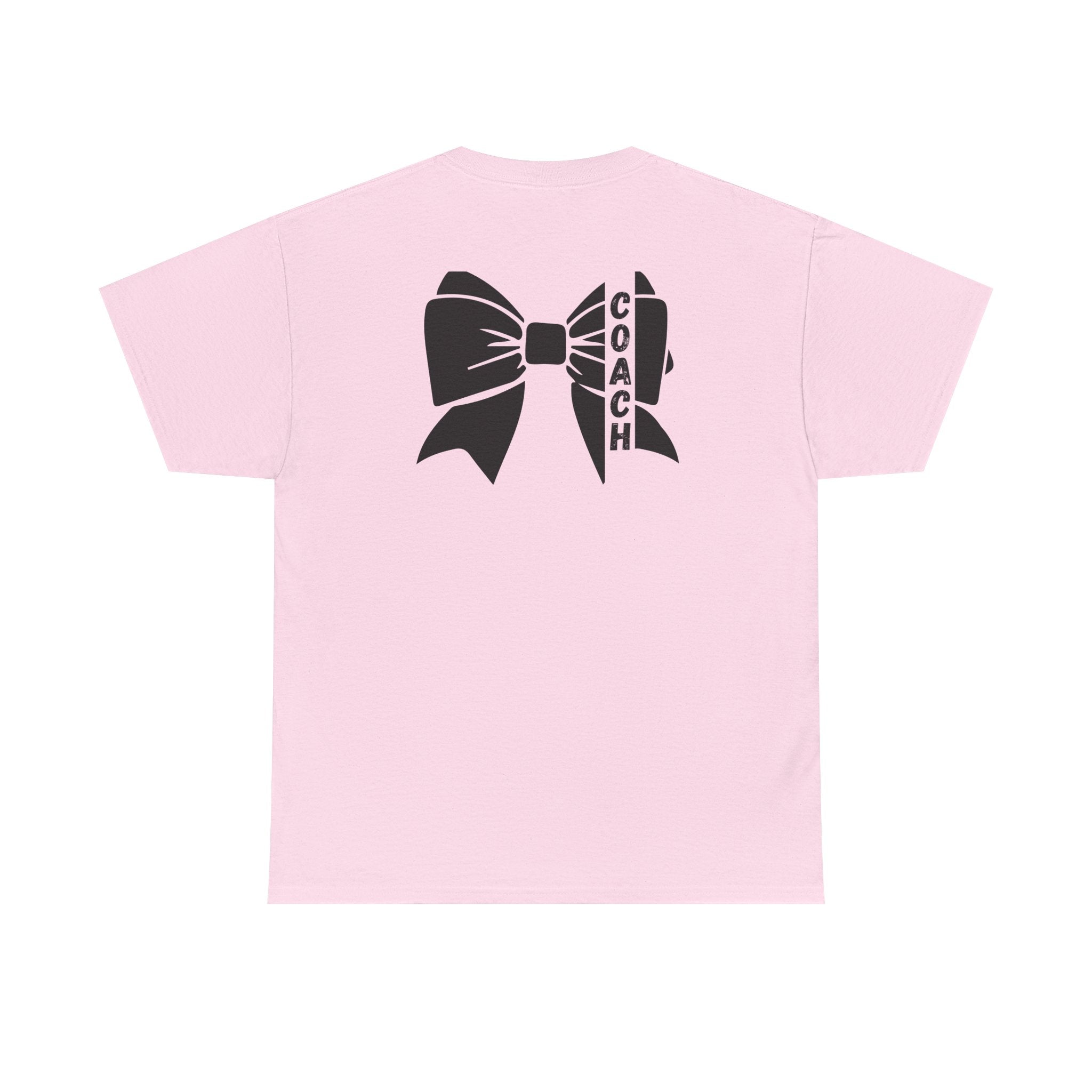 Cheer Coach T-Shirt mit Schwarzer Bow
