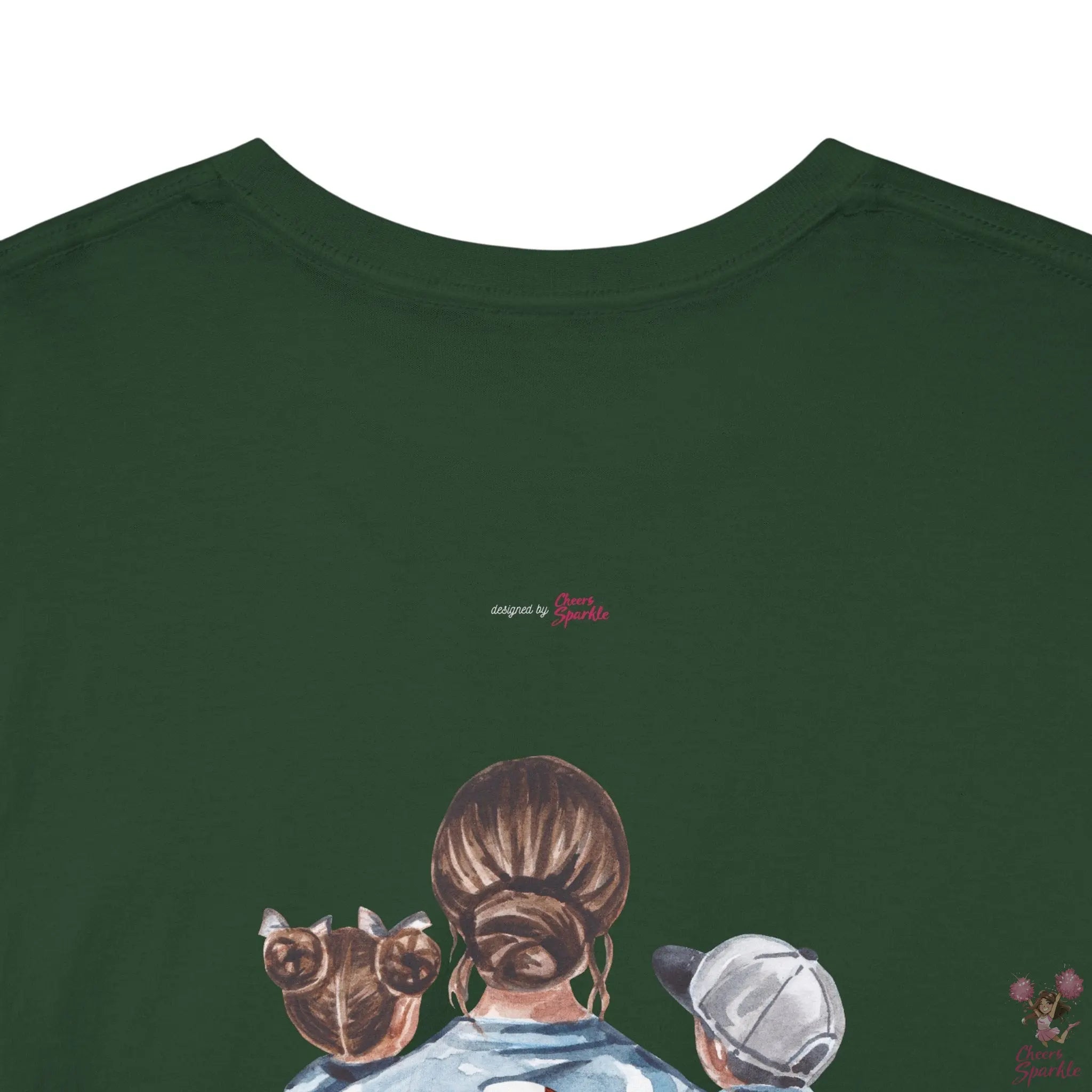 Fan Mom-T-Shirt – „I Cheer for both Teams“ - Cheers and Sparkle