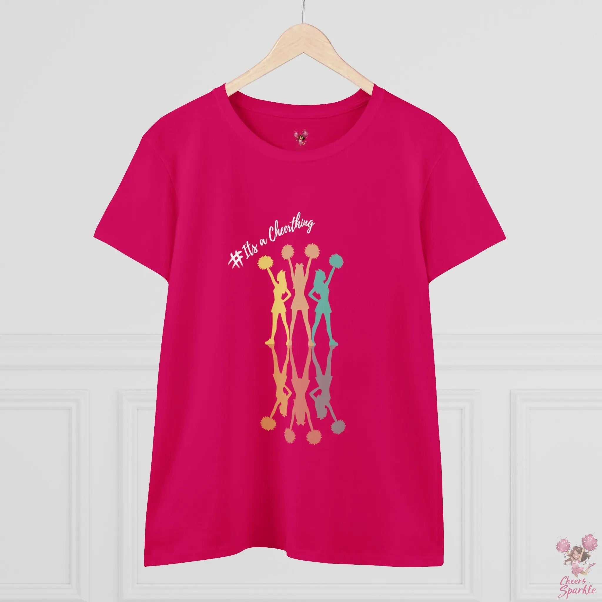 Cheerleader Silhouette T-Shirt"#Its a Cheerthing" - Cheers and Sparkle